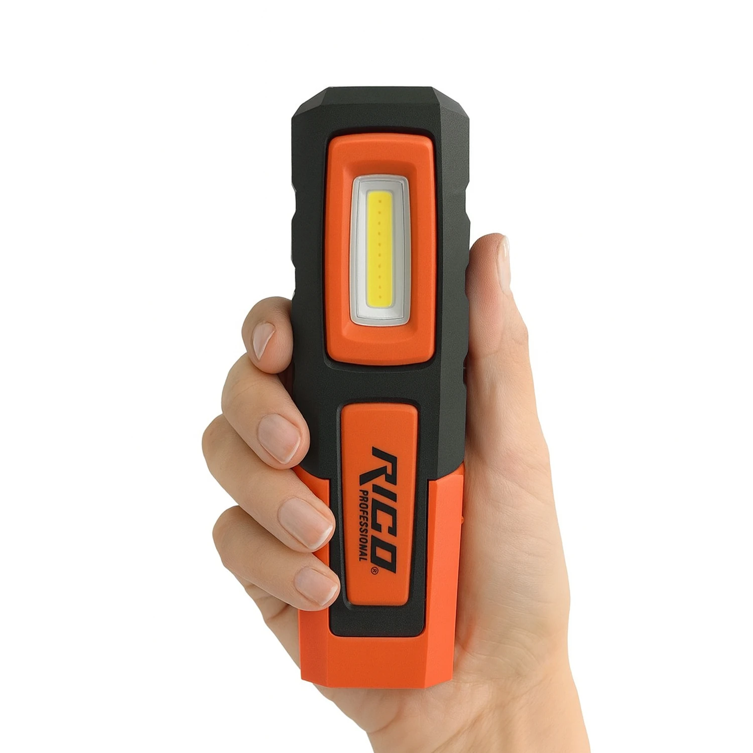 Mıknatıslı Şarjlı Ledli El Feneri 600 Lümen Lambası Spor Kamp Fener SOS & UV Mavi Işık Oto Tamir