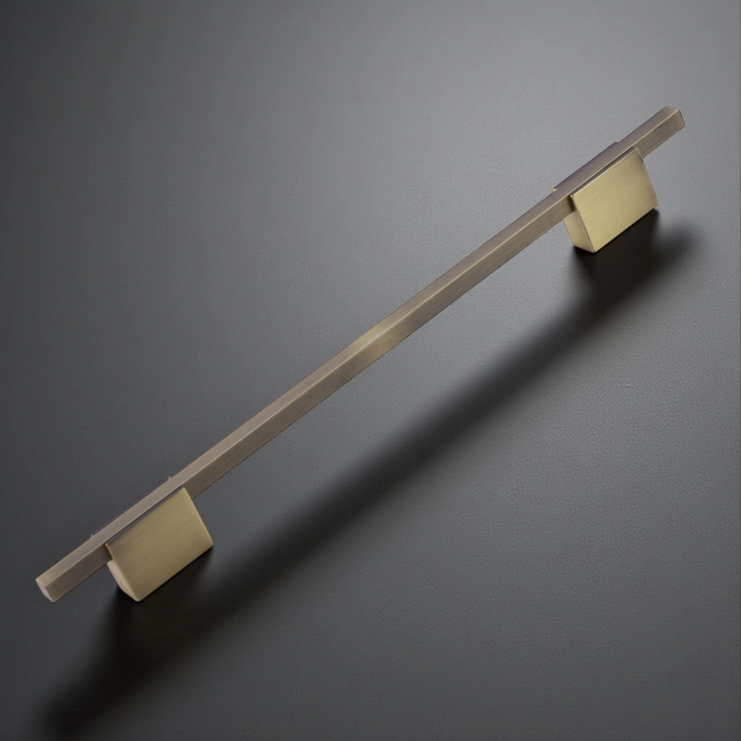 Boyut 256 mm Soft Antik Sarı Renk Metal Dolap Çekmece Kulbu Mutfak Dolabı Kapak Kulpları Mobilya