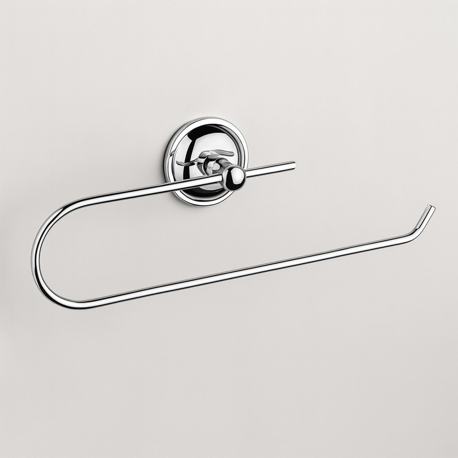 Açık Kağıt Havluluk Krom Gümüş Metal Duvara Monte Vidalı Banyo Tuvalet Mutfak Kağıt Havluluk 25 cm
