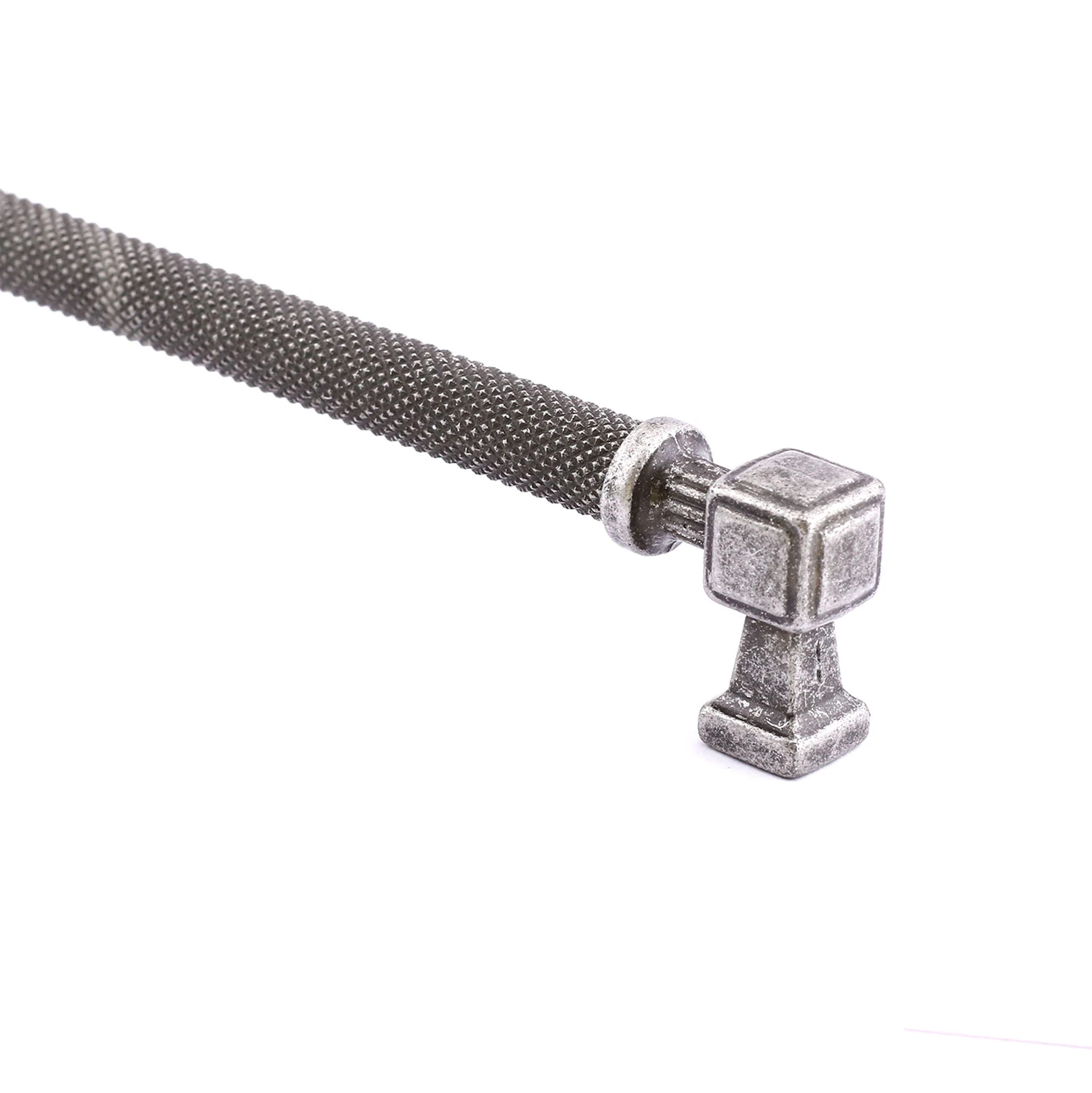 Talas Antik Gümüş 288 mm Metal Tırtıklı Kulp Kulpları Mobilya Çekmece Dolap Kapak Kulpu Dayanıklı