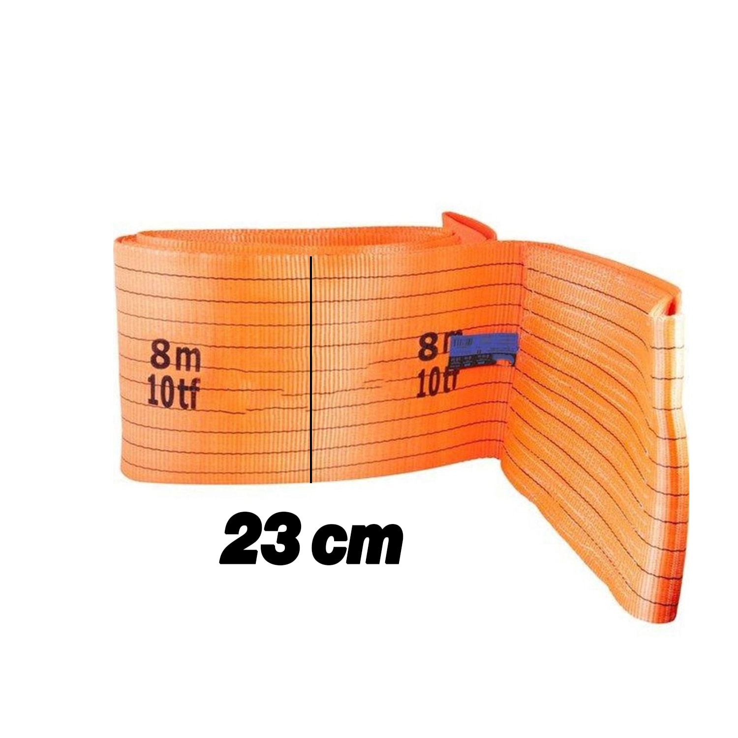 Sapan Polyester Spanzet 10 Ton 8 Metre Kırmızı Sağlam Yük Kaldırma Taşıma İndirme Esnek Halat 