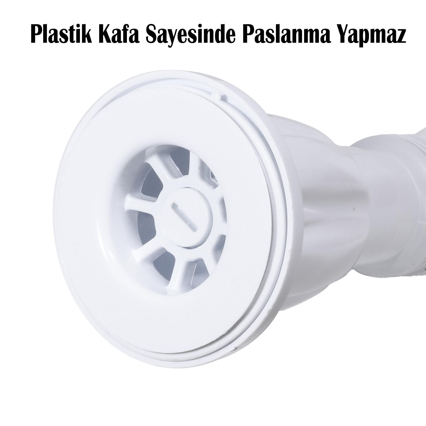 Körüklü Lavabo Sifonu Koku Önleyici Kapaklı ÇEKVALFLI 73 cm