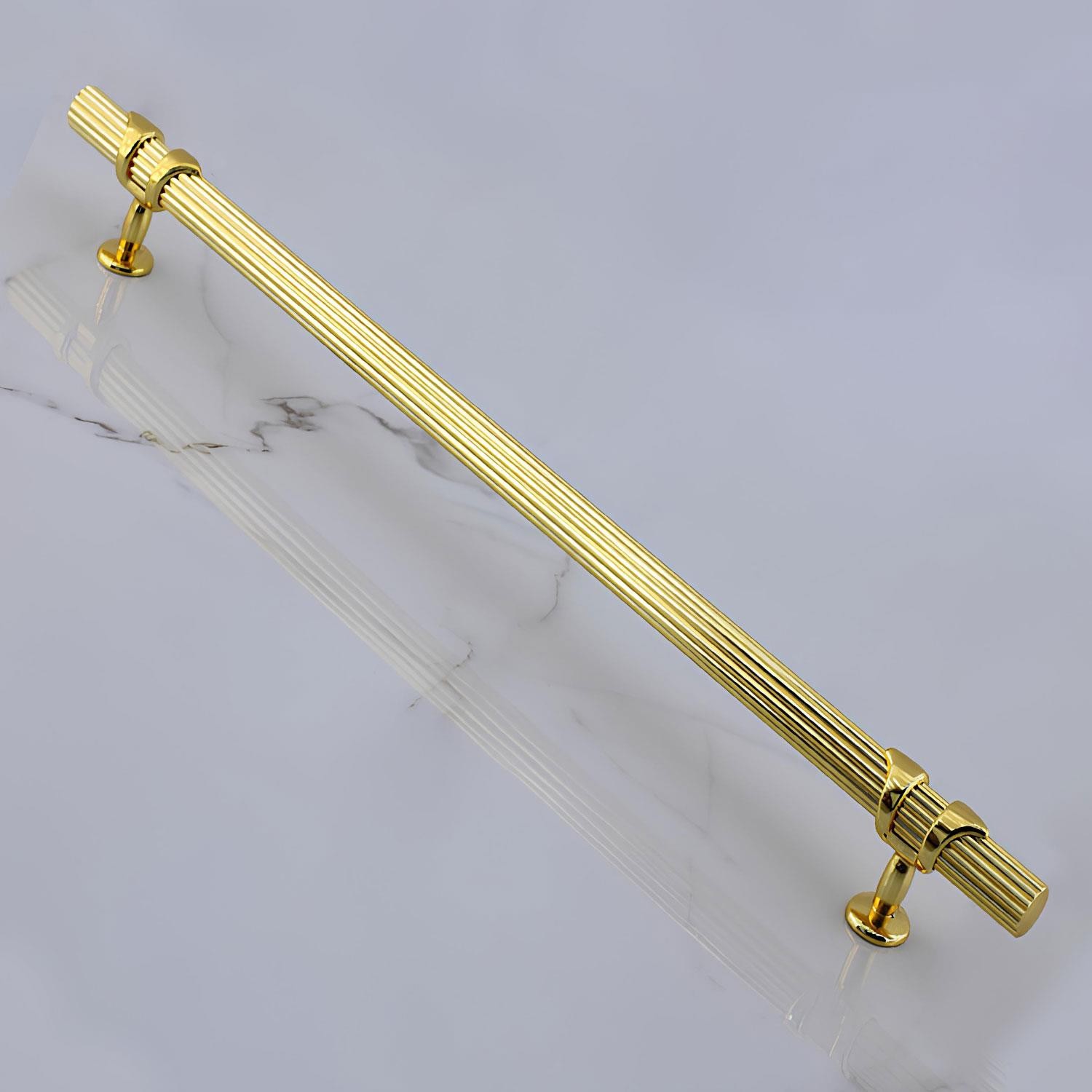 Emir Kulp Gold 224 mm - 22.4 cm Metal Mobilya Mutfak Çekmece Dolap Dolabı Kapak Kulbu Kulpu Kulpları