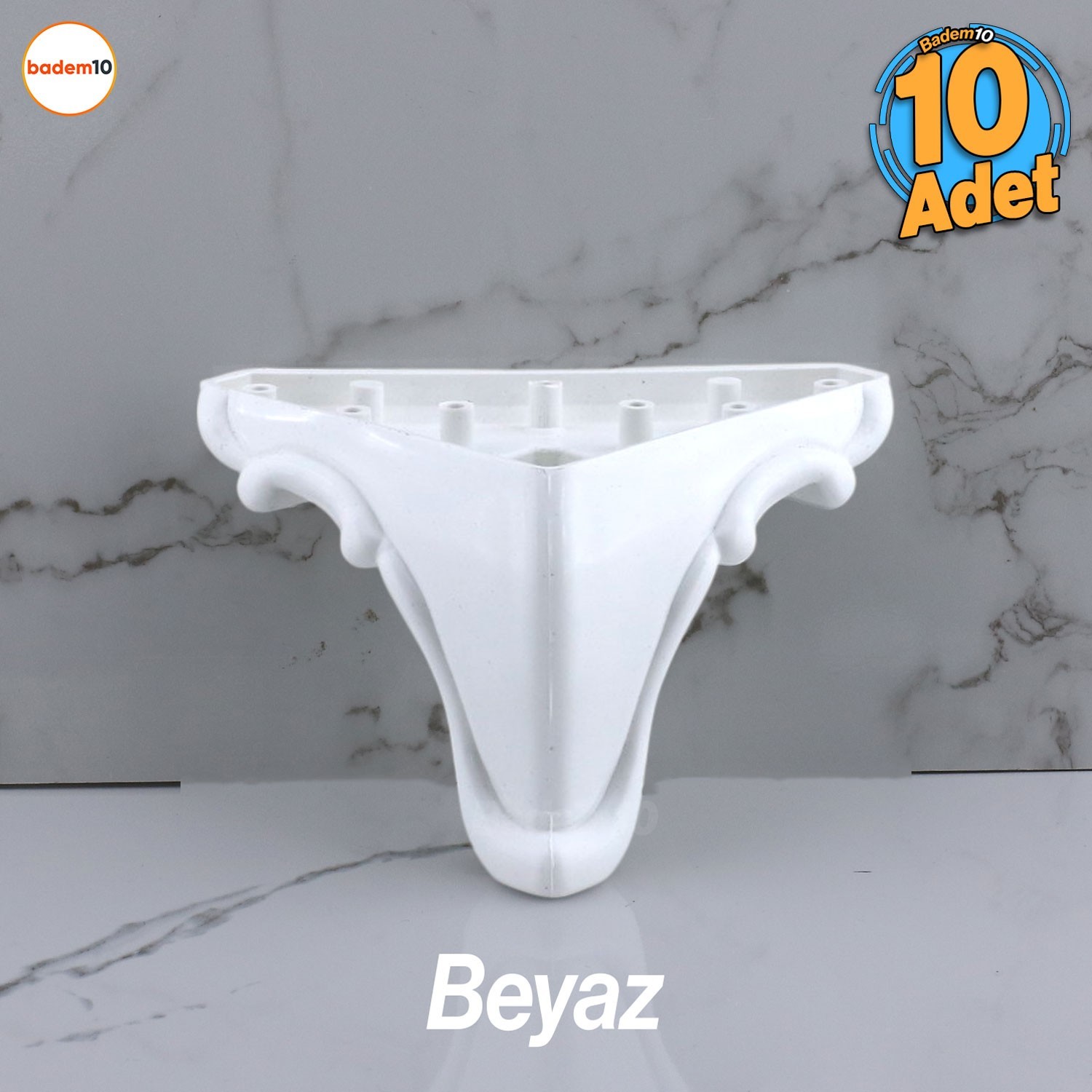 10 ADET Kuğu 11 cm Mobilya Ayak Kanepe Koltuk Masa Sehpa Ayağı Baza Ayakları Beyaz