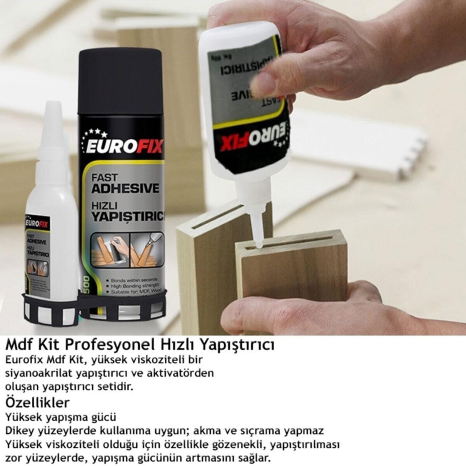 Eurofix Profesyonel Hızlı Yapıştırıcı Japon 200 ml + 45 Gr