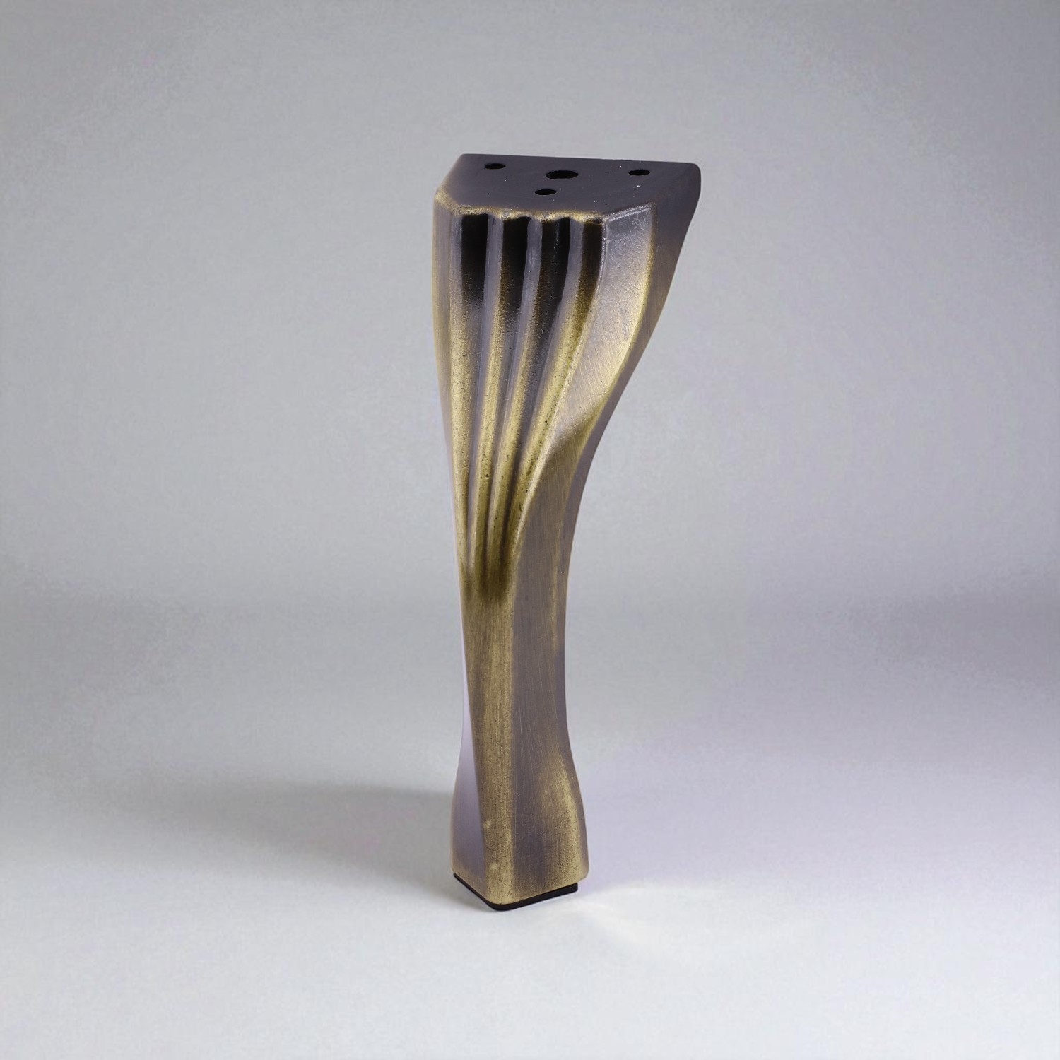 Kesit 14 cm Eskitme Antik Sarı Metal Mobilya Ayağı Ayakları Ünite Baza Koltuk Kanepe Sehpa Masa