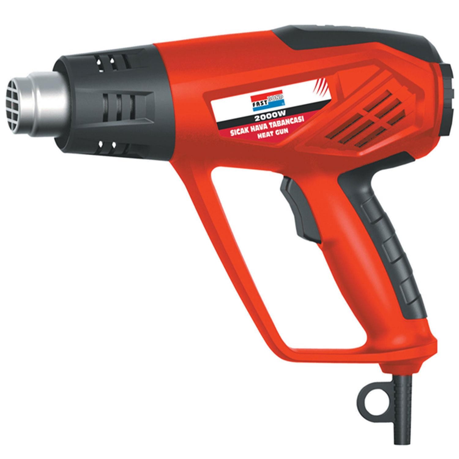 Fast bond Sıcak Hava Tabancası İnce Isı Ayarlı 2000 W 2 Kademeli Üfleme