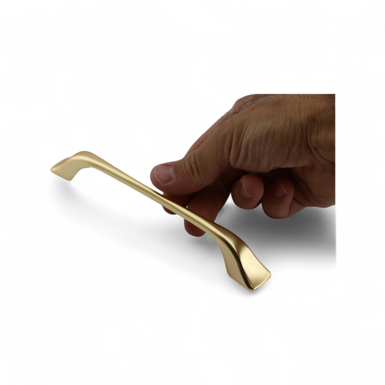 Ovit Metal Mat Altın Gold Kulp 160 mm Mobilya Çekmece Mutfak Dolabı Dolap Kapak Kulpları Kulb
