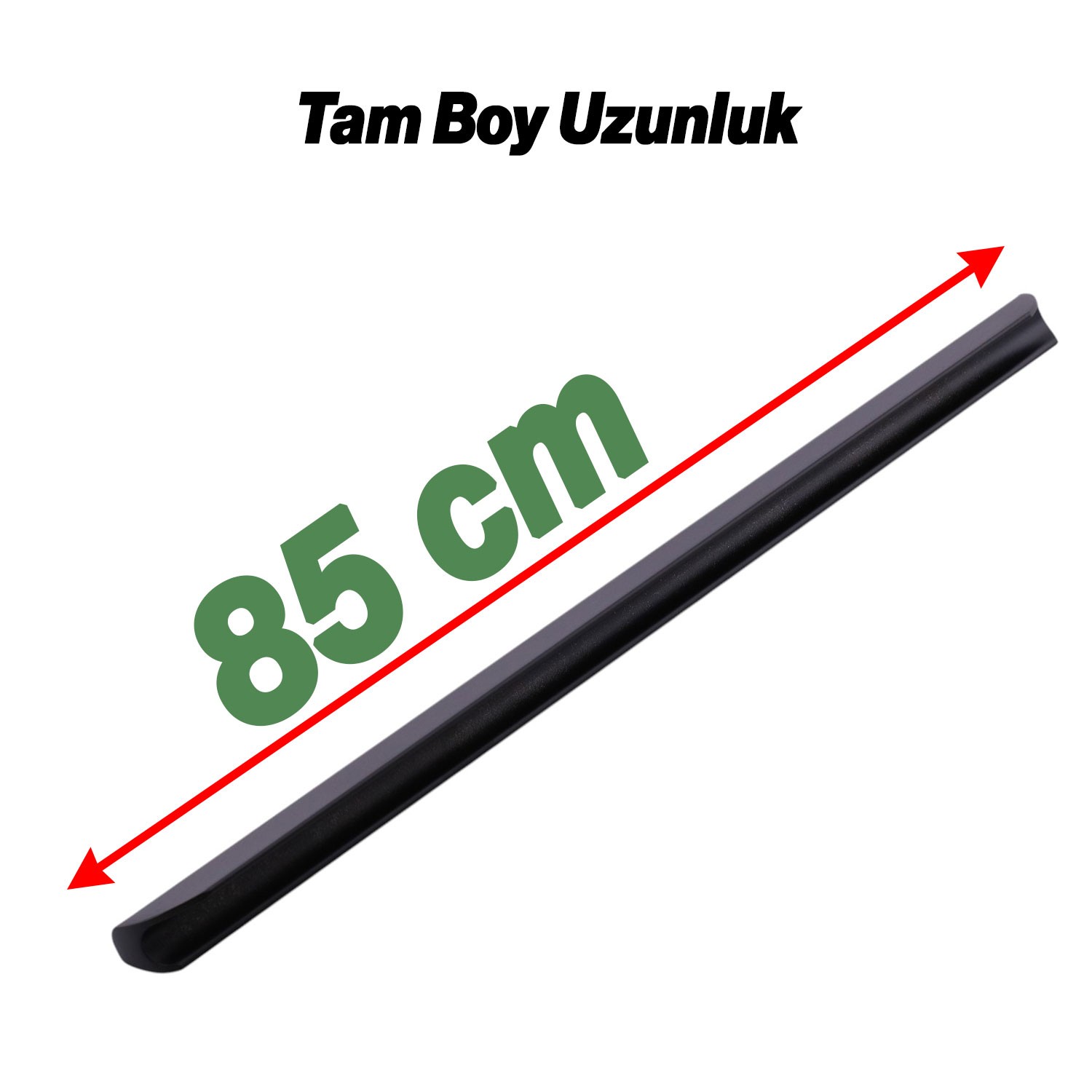 Fırat Siyah Metal Gardırop Kulpu 768 mm Mutfak Vestiyer Banyo Mobilya Çekmece Dolap Kulpları Kulbu