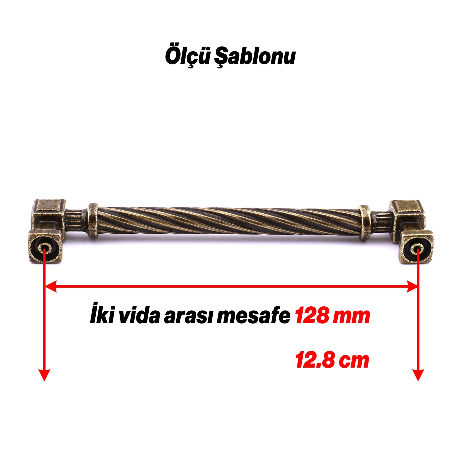 Burma Antik Sarı Eskitme Metal Kulp 128 mm Mobilya Çekmece Mutfak Dolabı Dolap Modern Kapak Kulpları
