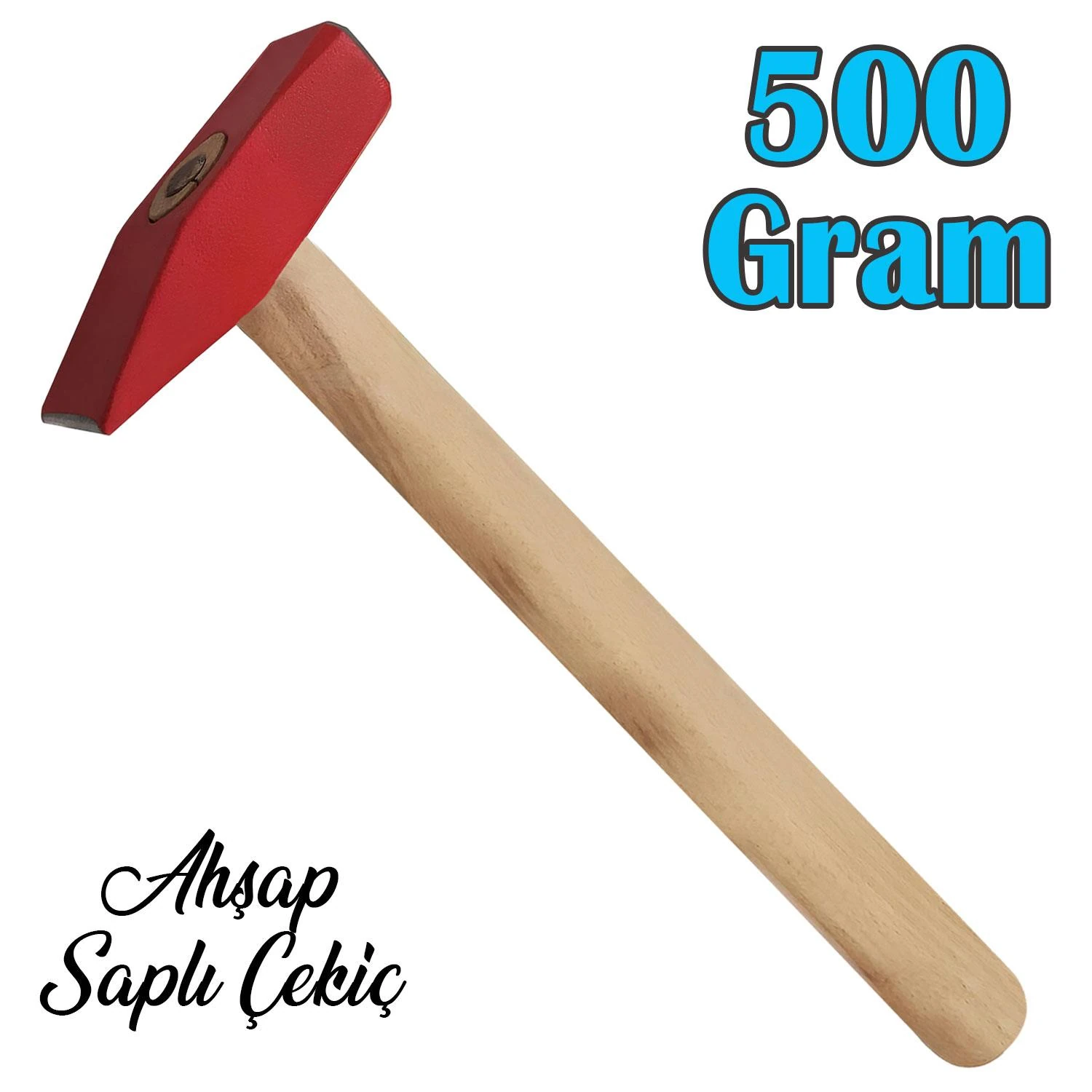 Ahşap Saplı Çekiç 500 Gram Çivi Çakar