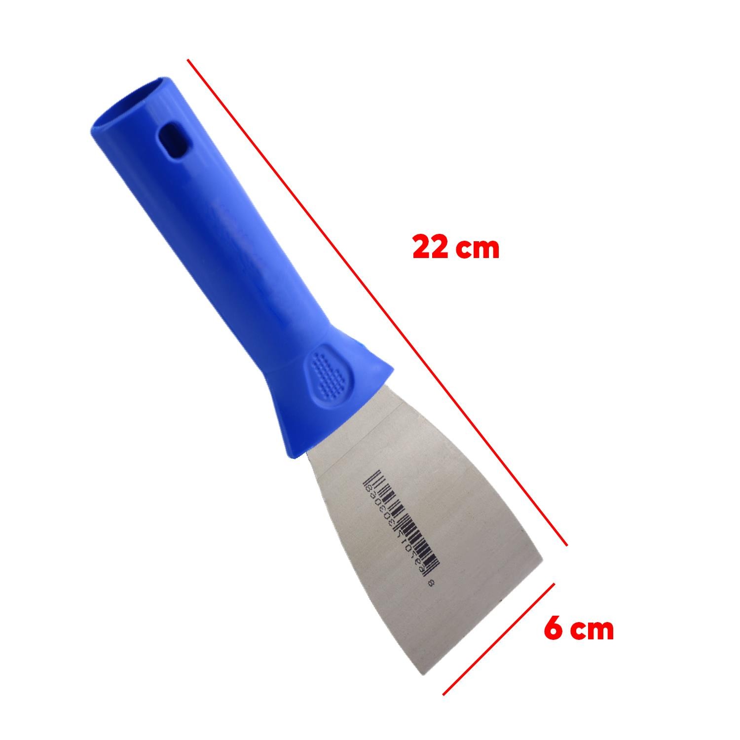 Plastik Saplı Metal Ispatula Macun Spatulası Temizlik Boya Sıva Kazıma Harç Karıştırma Spatula 6 cm