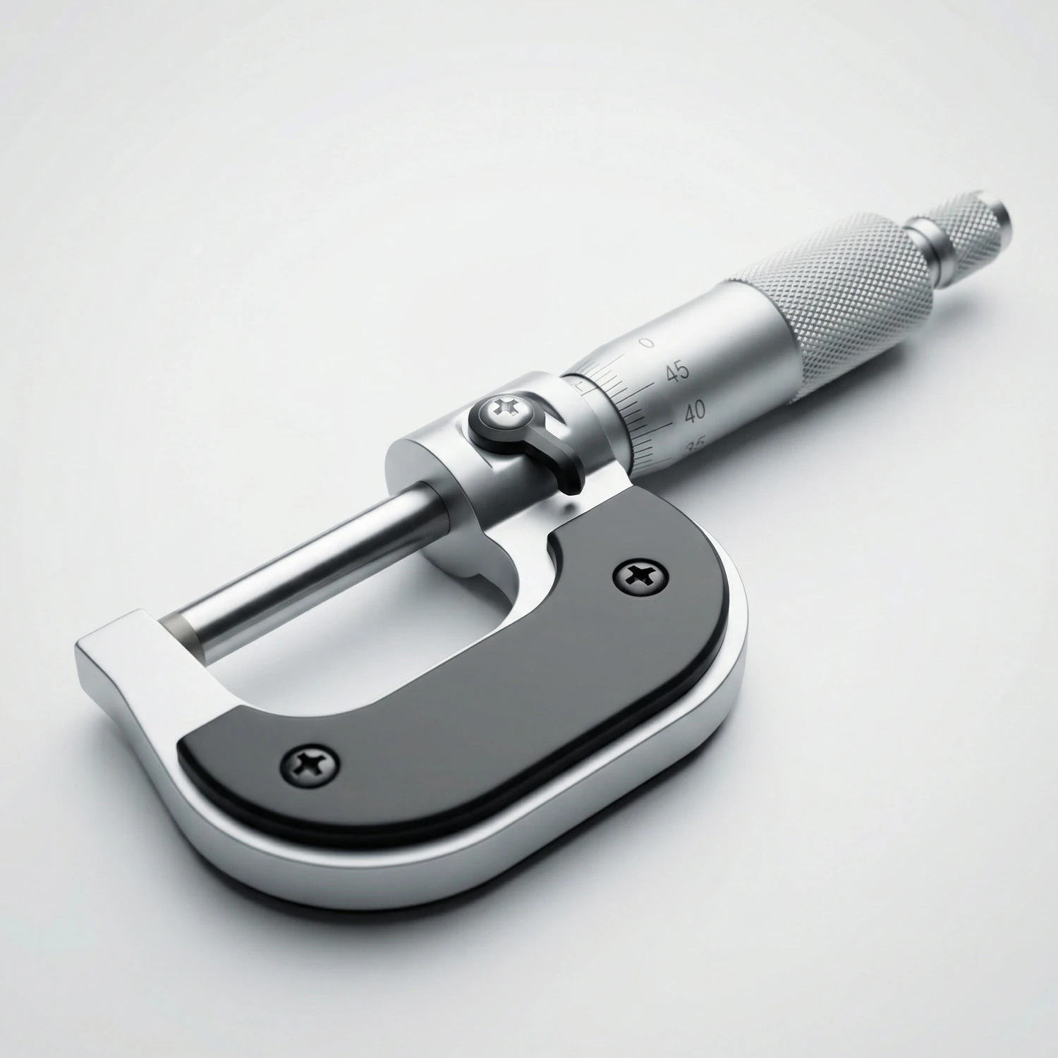 Krom Dış Çap Mikrometresi 0,01 mm Hassasiyet 0-25 mm Saklama Çantasında Ultra Hassas Ölçüm