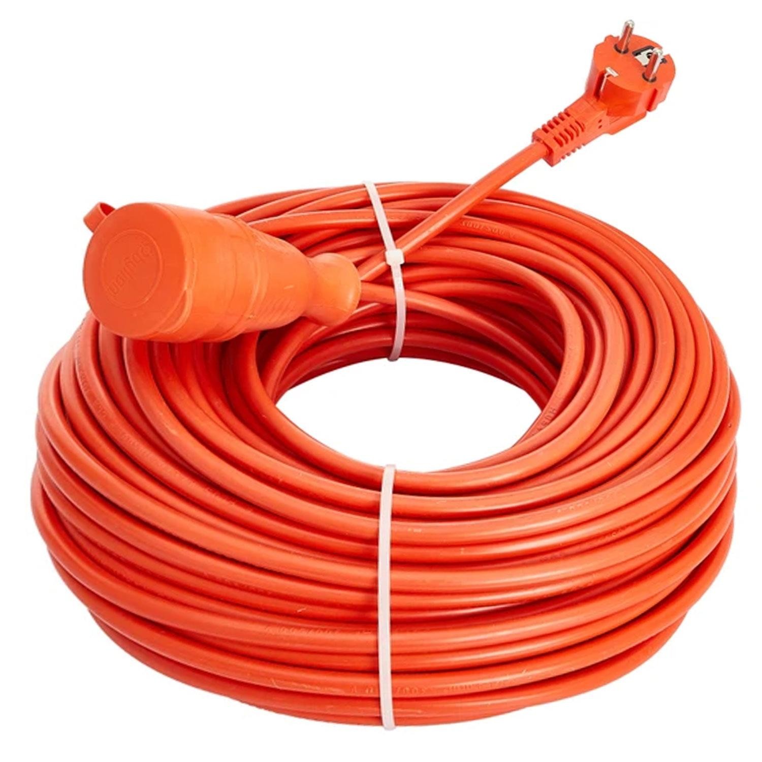 Bylion 10 Metre Seyyar Uzatma Kablosu 3x1.5 mm Turuncu Kablo