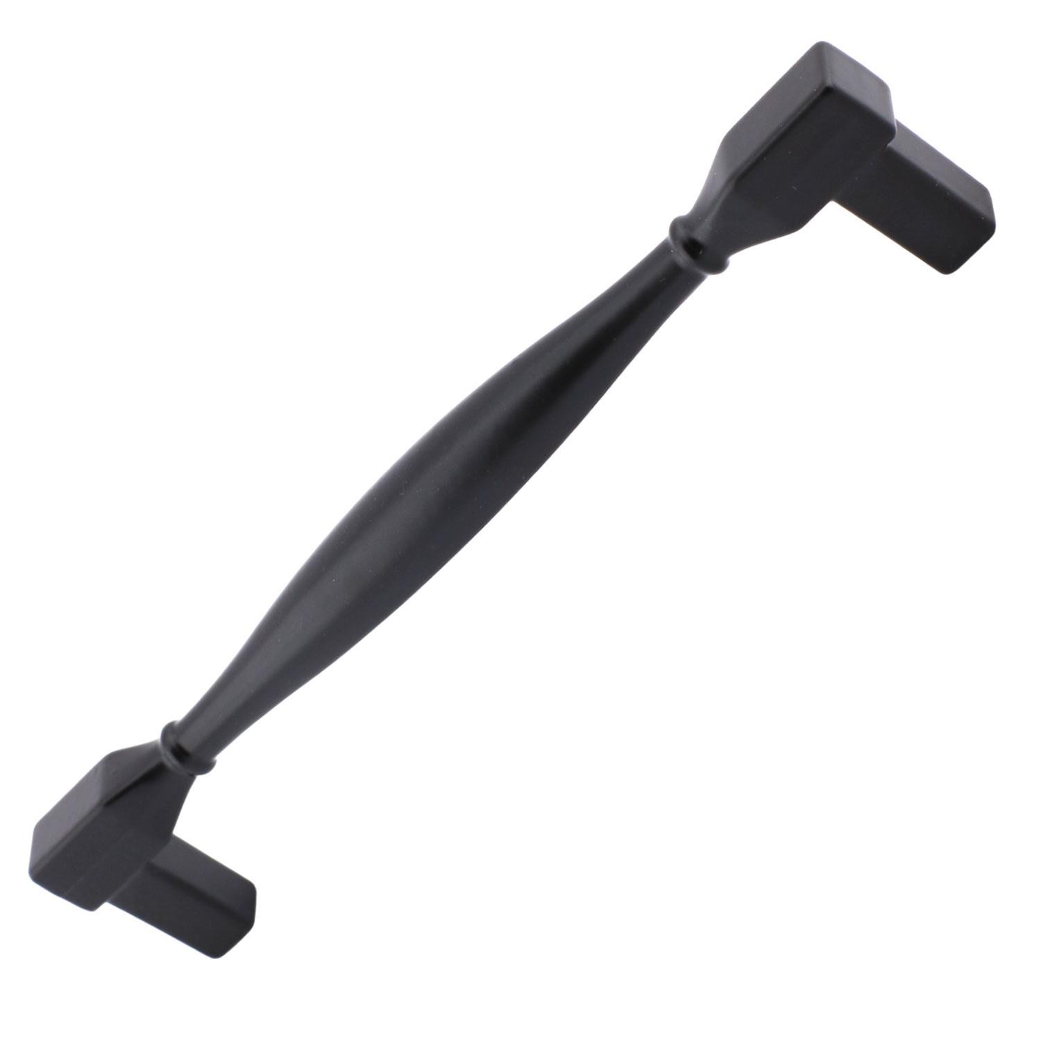 10 Adet Kare Kulp Mobilya Mutfak Dolabı Çekmece Dolap Kapak Kulpu Kulbu Siyah (96 MM-9.6 CM) Metal