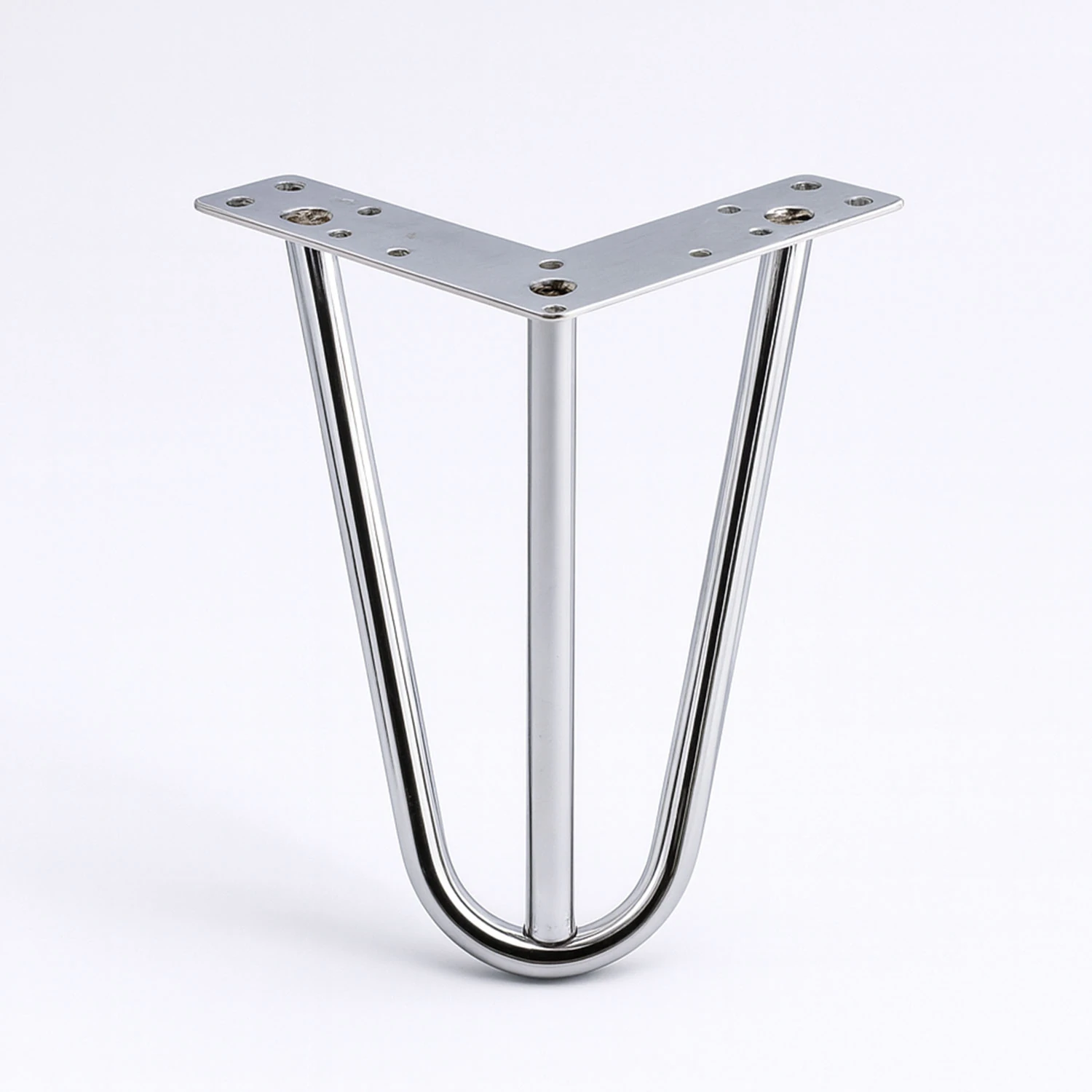 Martı 15 cm Gümüş Krom Metal Mobilya Ayağı Üçgen Modern Tasarım Koltuk Sehpa Masa TV Ünitesi Uyumlu