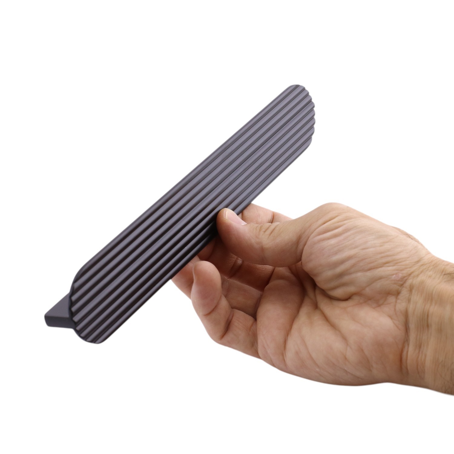 Teke Mat Siyah Metal Kulp 224 mm 22,4 cm  Mutfak Dolabı Kulbu Kulpu Mobilya Çekmece Dolap Kulpları