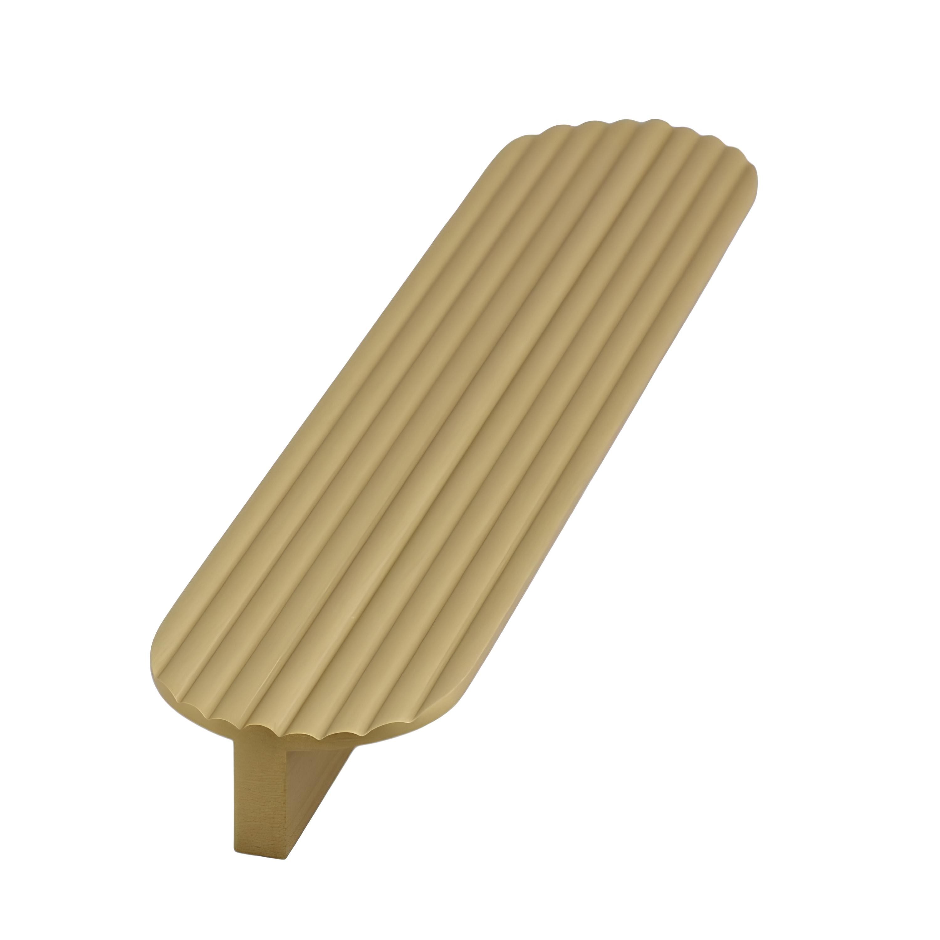 Teke Mat Altın Metal Kulp 224 mm 22,4 cm Mutfak Dolabı Kulbu Kulpu Mobilya Çekmece Dolap Kulpları
