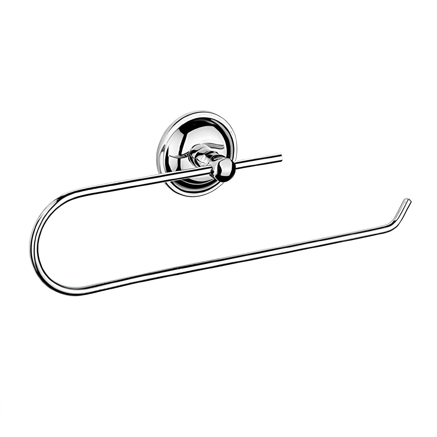 Açık Kağıt Havluluk Krom Gümüş Metal Duvara Monte Vidalı Banyo Tuvalet Mutfak Kağıt Havluluk 25 cm