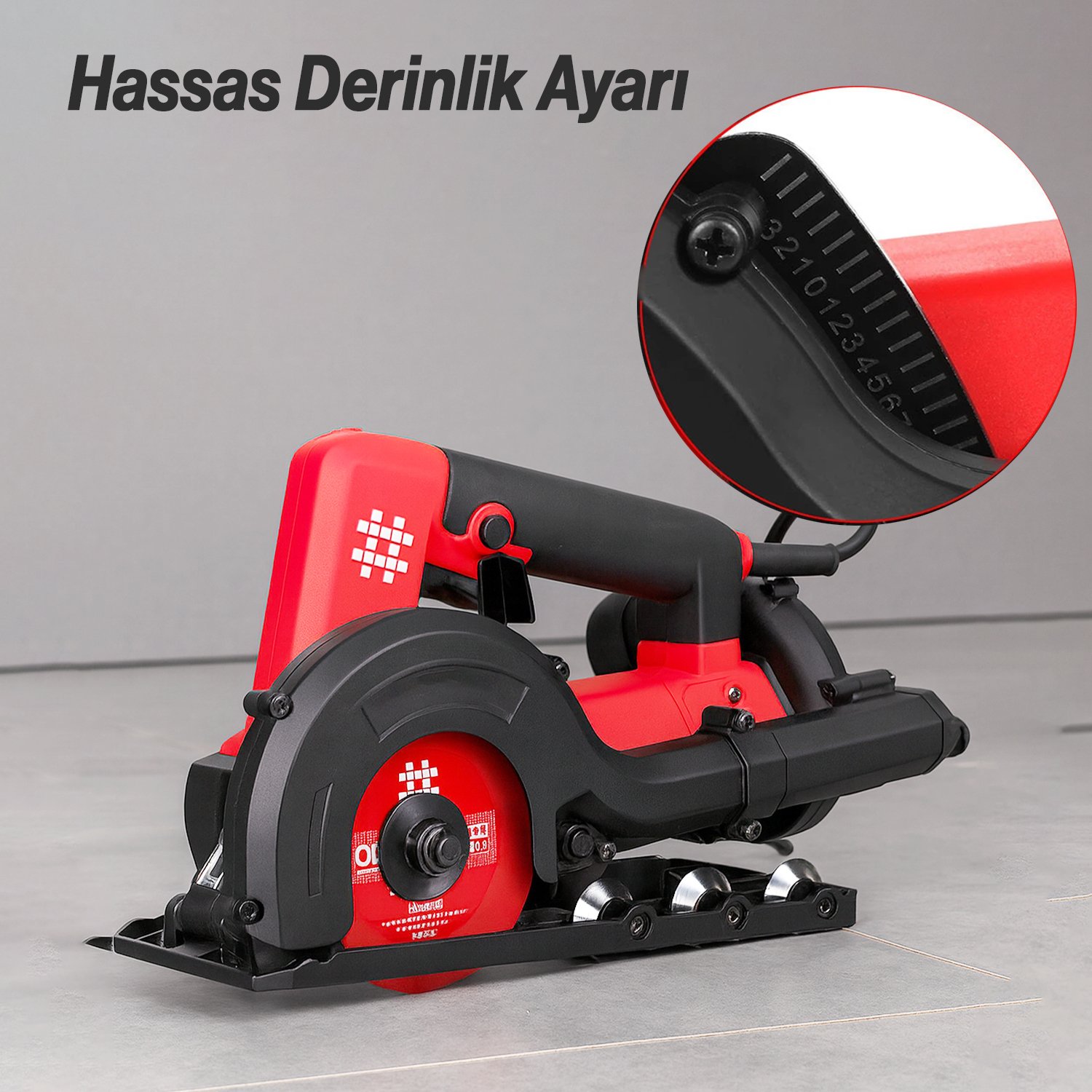 Derz Kazıma Makinesi 900W Toz Emiş Tekerlekli Elektrikli Fayans Seramik Mermer Karo Kesme Slot Açma