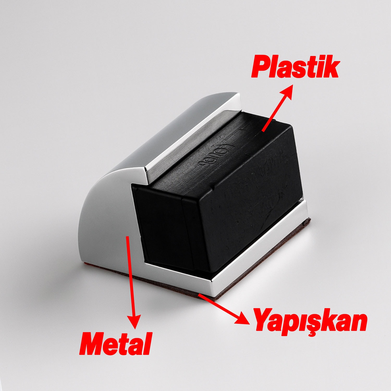 Oval Kapı Stoperi 3 ADET Yapışkanlı Metal Gümüş Krom Kauçuk Başlıklı Durdurucu Yapışkanlı Tampon