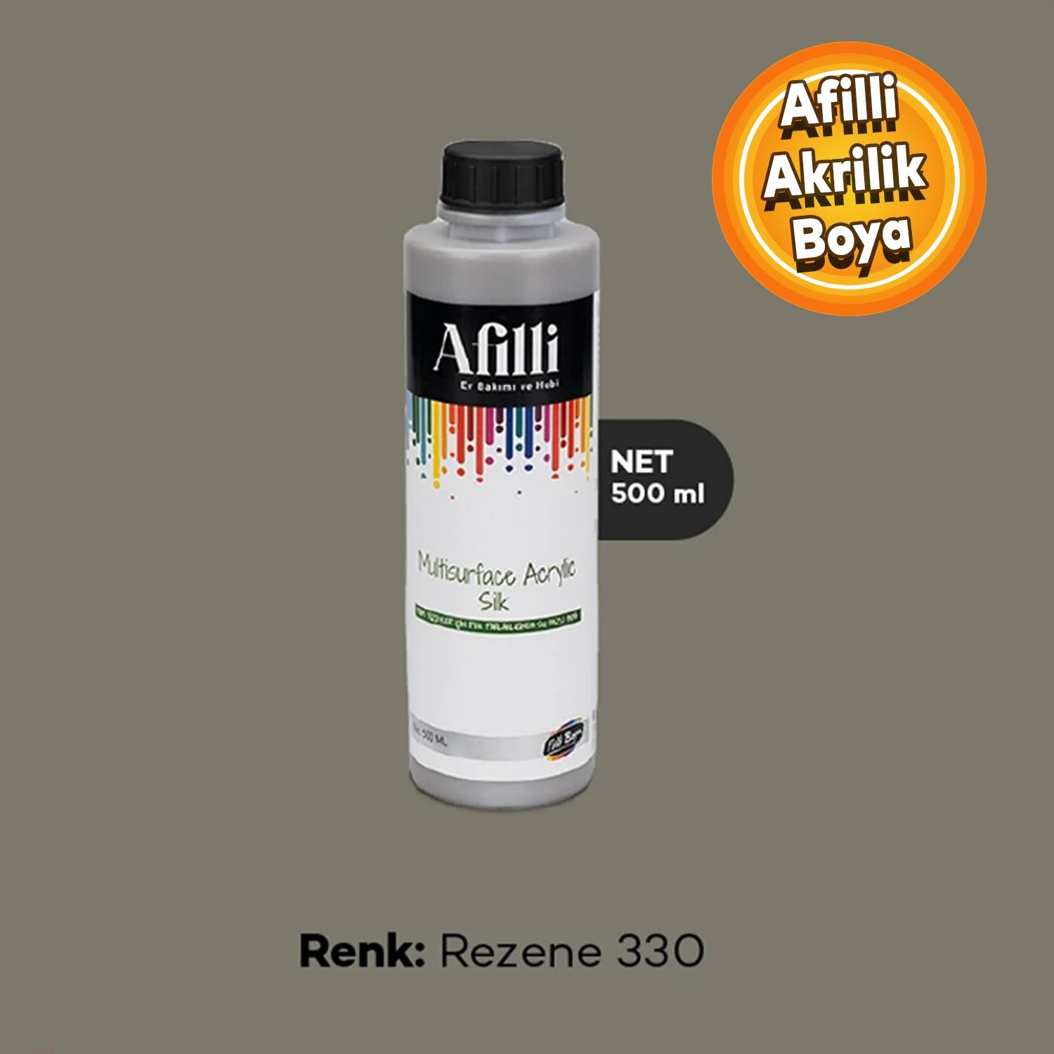 Afilli Rezene 330 Su Bazlı Ev Bakım Ve Hobi Boyası 500 ML