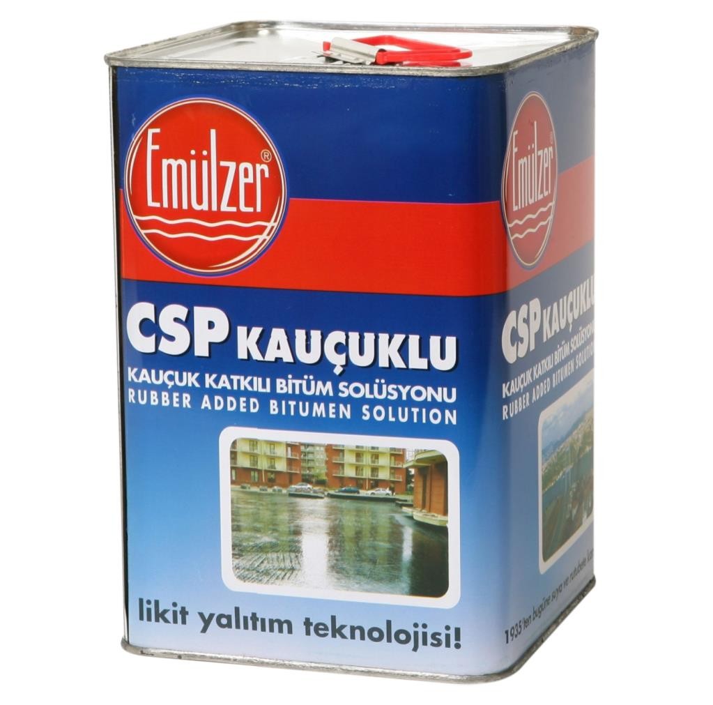 Emülzer CSP Kauçuklu Bina Teras Çatı Bodrum Su Yalıtım Zifti 4.5 Kg