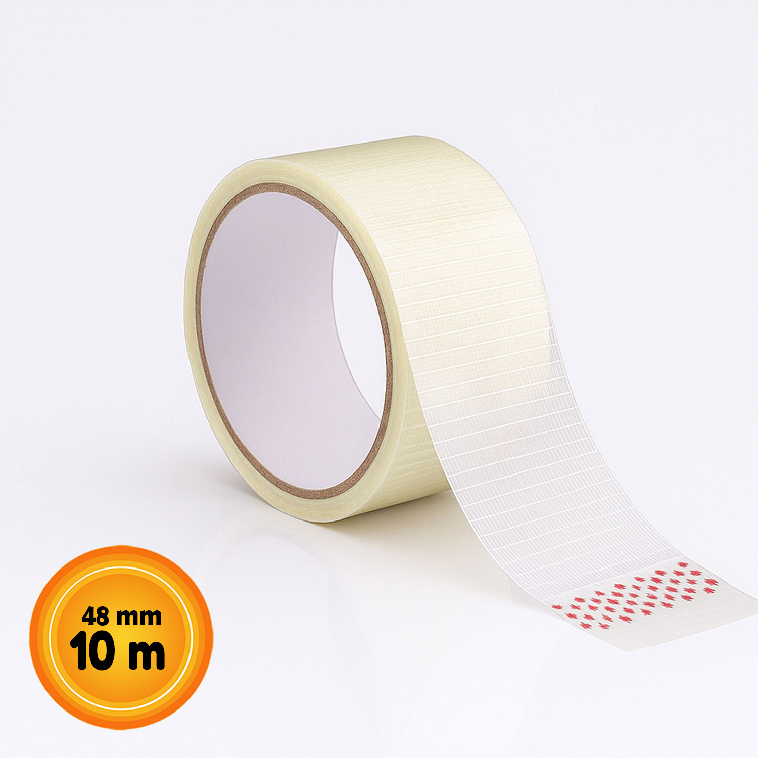 Enine Boyuna Lifli Tamir Bandı 48mm x 10mt Şeffaf Ultra Güçlü Yapışkan Onarım ve İzolasyon Bandı
