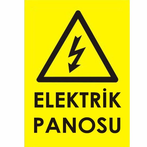 Uyarı Levhası Elektrik Panosu Pvc 25x35 cm