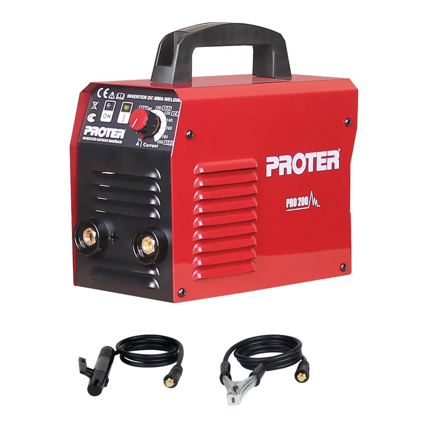 Proter İnverter Kaynak Makinası PRO200 Demir Metal Birleştirme Kaynak Makina 200 A 6.5 KW Elektrot