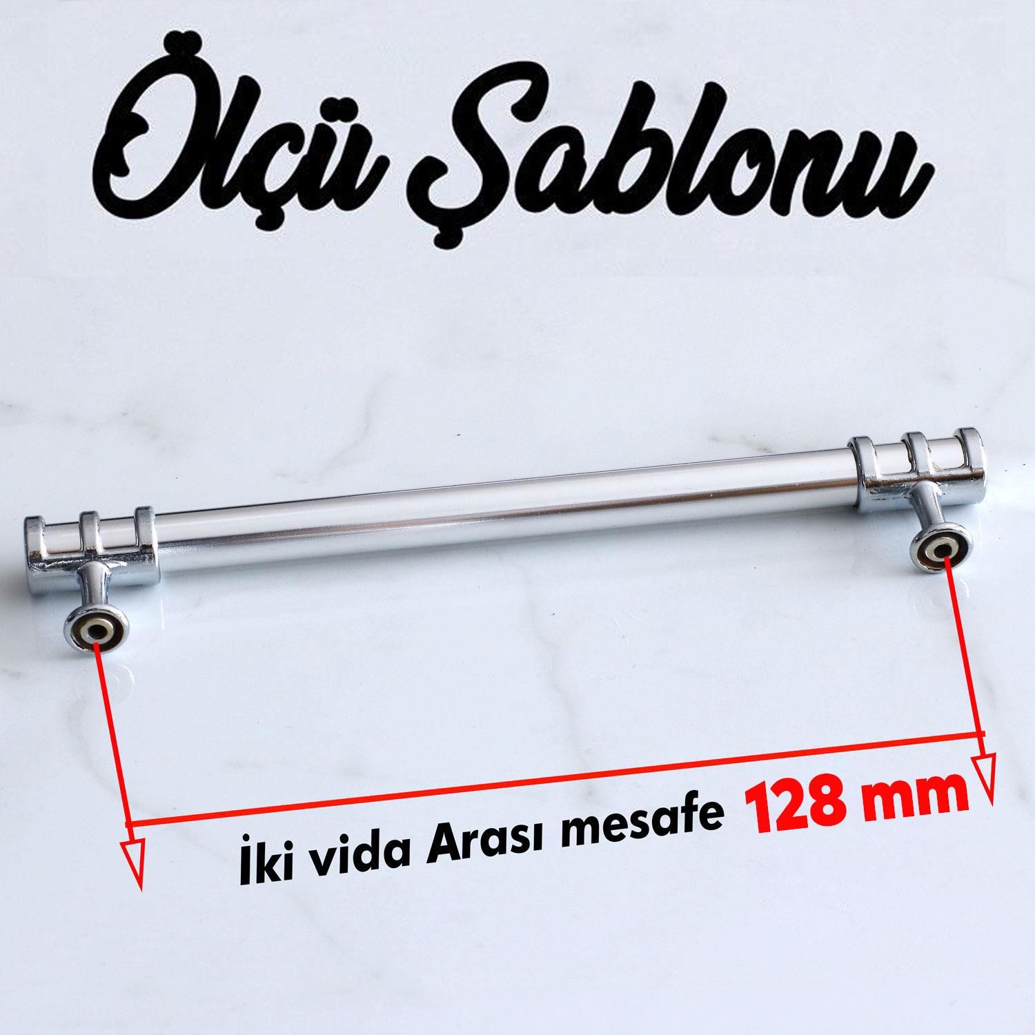 Yüzük Kulp 128 Krom Metal Mobilya Çekmece Mutfak Kapak Dolap Kulpları Dolabı Kulbu Kulpu 12.8 cm