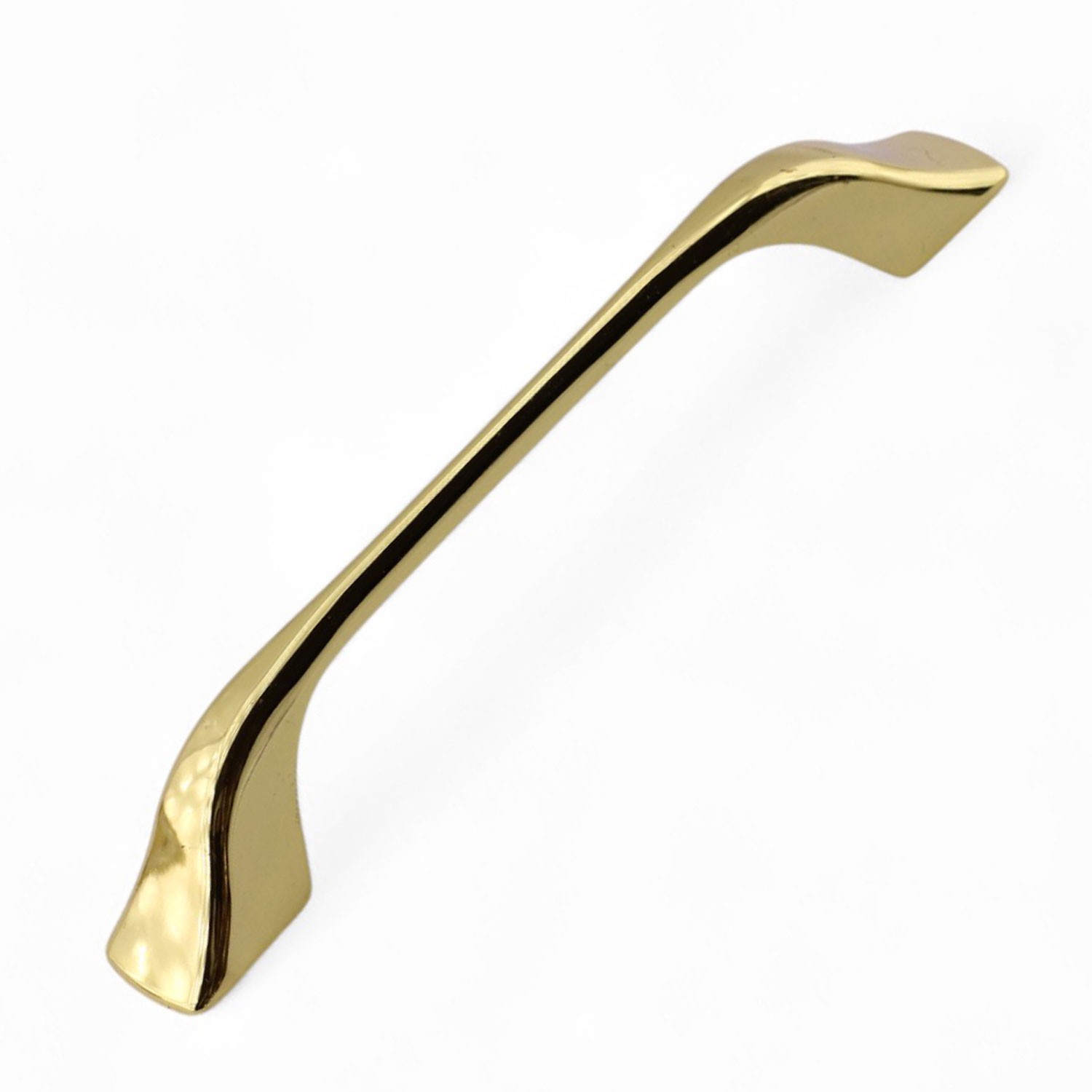 Ovit Metal Parlak Altın Gold Kulp 128 mm Mobilya Çekmece Mutfak Dolabı Dolap Kapak Kulpları Kulb