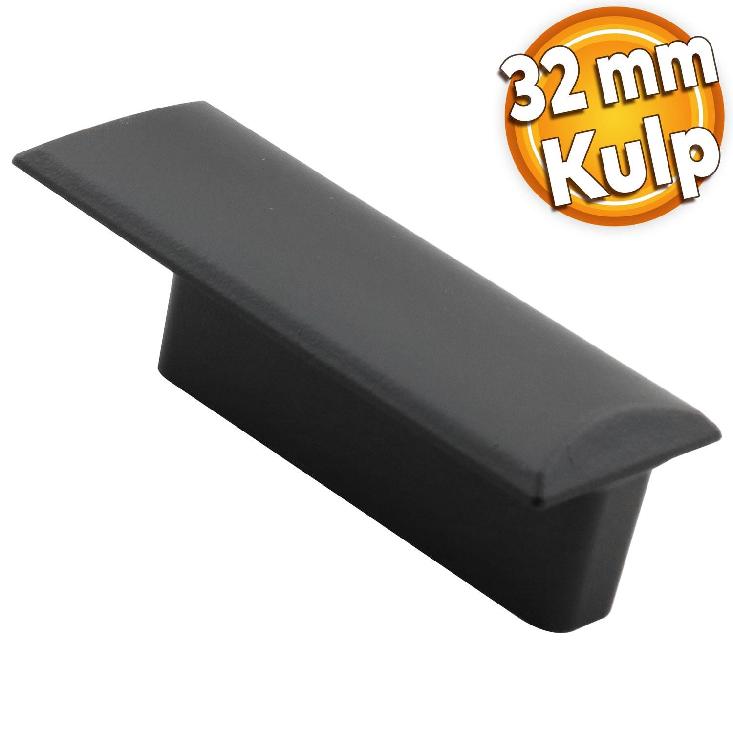 Notre Düğme Mobilya Mutfak Çekmece Dolap Dolabı Kapak Kulpu Kulpları Kulbu Plastik Siyah Kulp 32 Mm