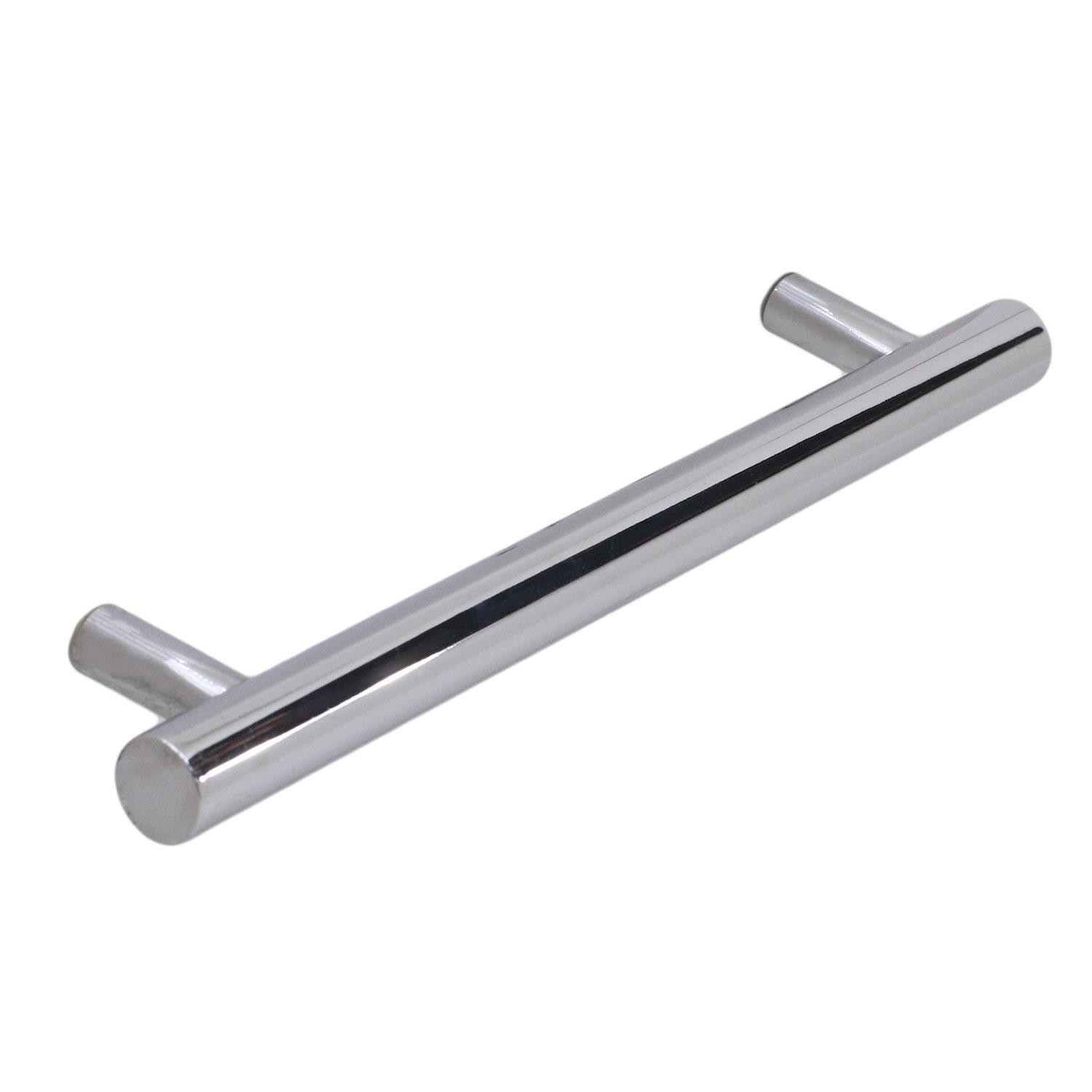 Gül Boylu Mobilya Mutfak Dolap Çekmece Dolabı Metal Kulpu Kulbu Kulpları Parlak Krom 128 Mm-12.8 Cm