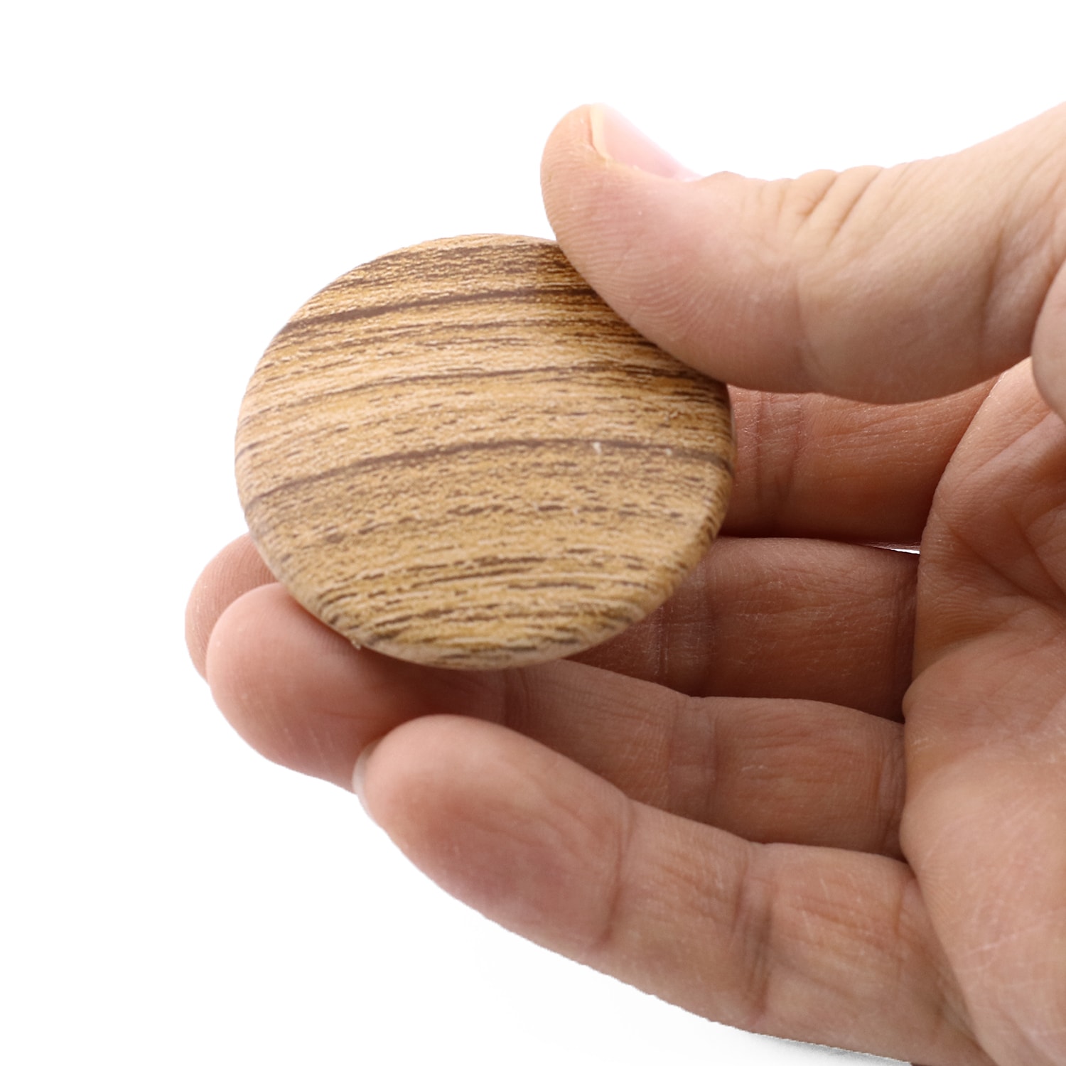 Tek Vidalı (10 Adet) Bolina Dış Bükey Plastik Düğme Kulp Kubik Doğal Meşe Dolap Çekmece Kulpu Kulbu