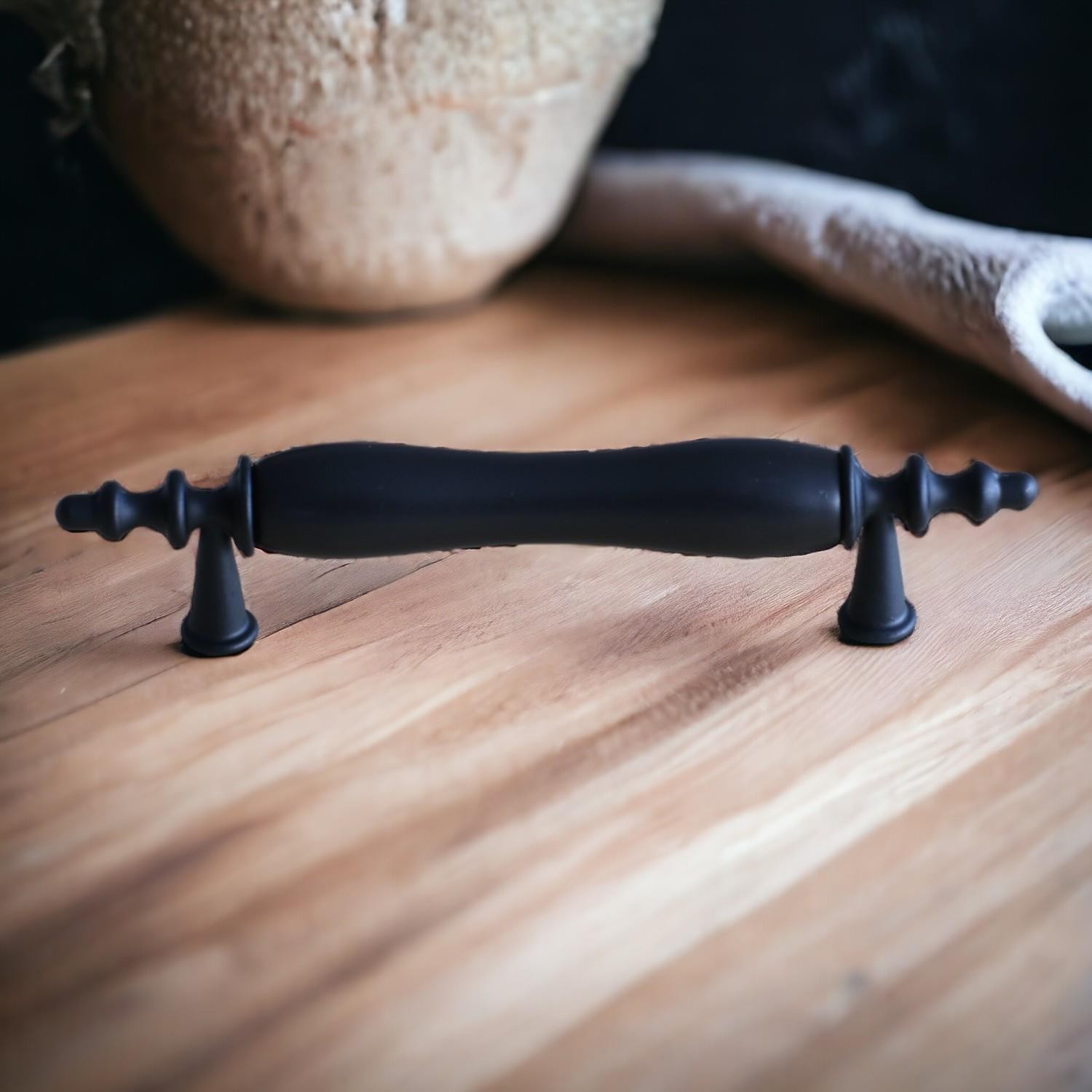 Gerçek Porselen Siyah 96 mm Kulp Mobilya Mutfak Kulplar Dolabı Çekmece Kulbu Dolap Kapak Kulpu