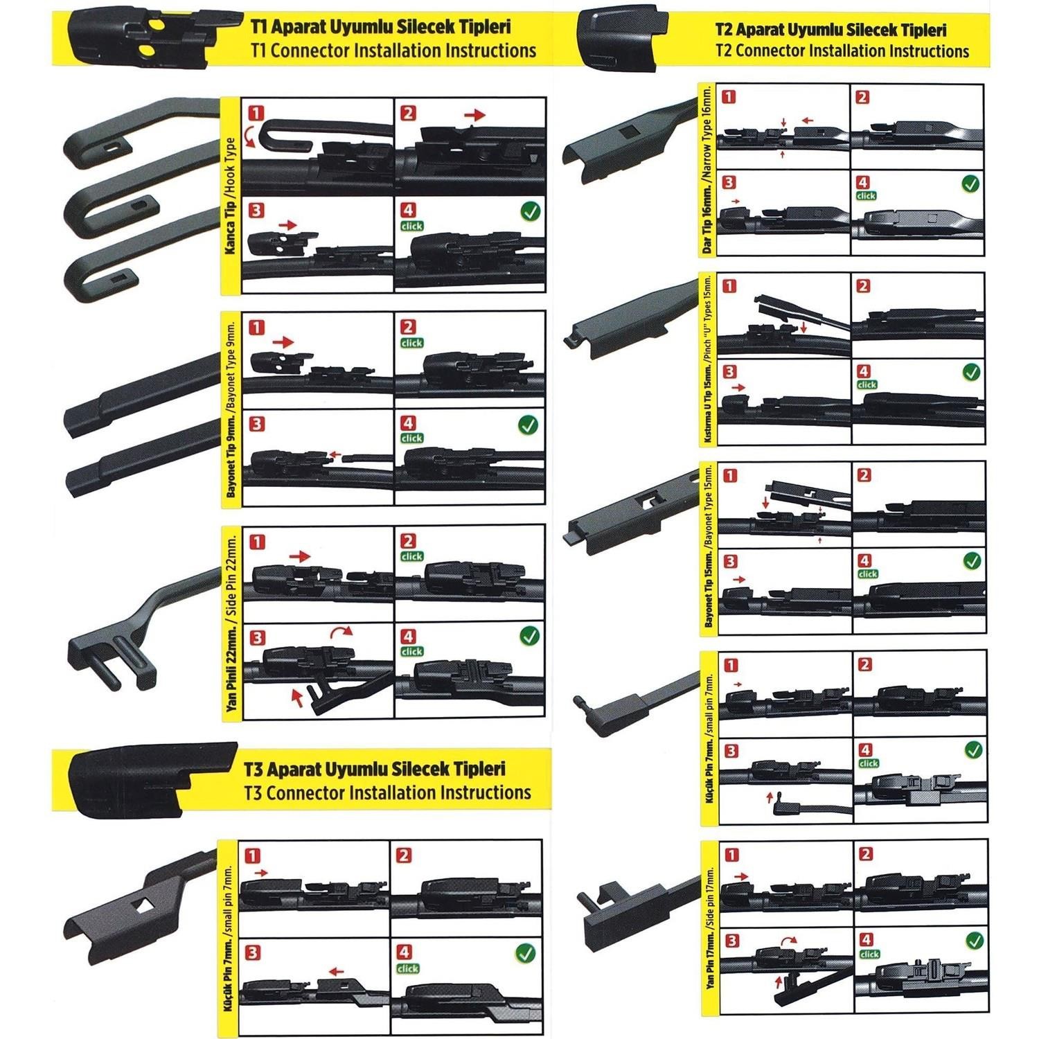 Vette Plus Multifit Araba Araç Otomobil Oto Ön Cam Arka Cam Silecek Muz Sileceği 710 mm 39691