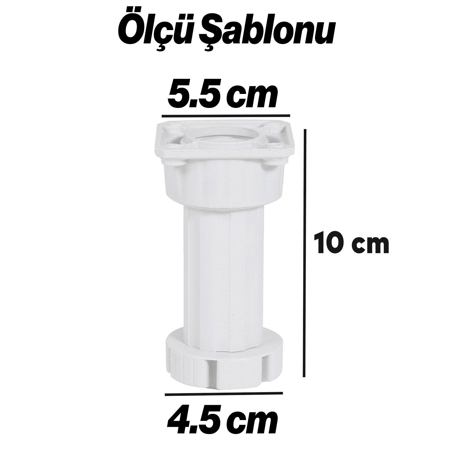 Ayarlanabilir 10 cm Ayak Set 10 ADET Dolap Mobilya Tezgah Puf Yükseltici Yükseltme Ayağı Ayakları