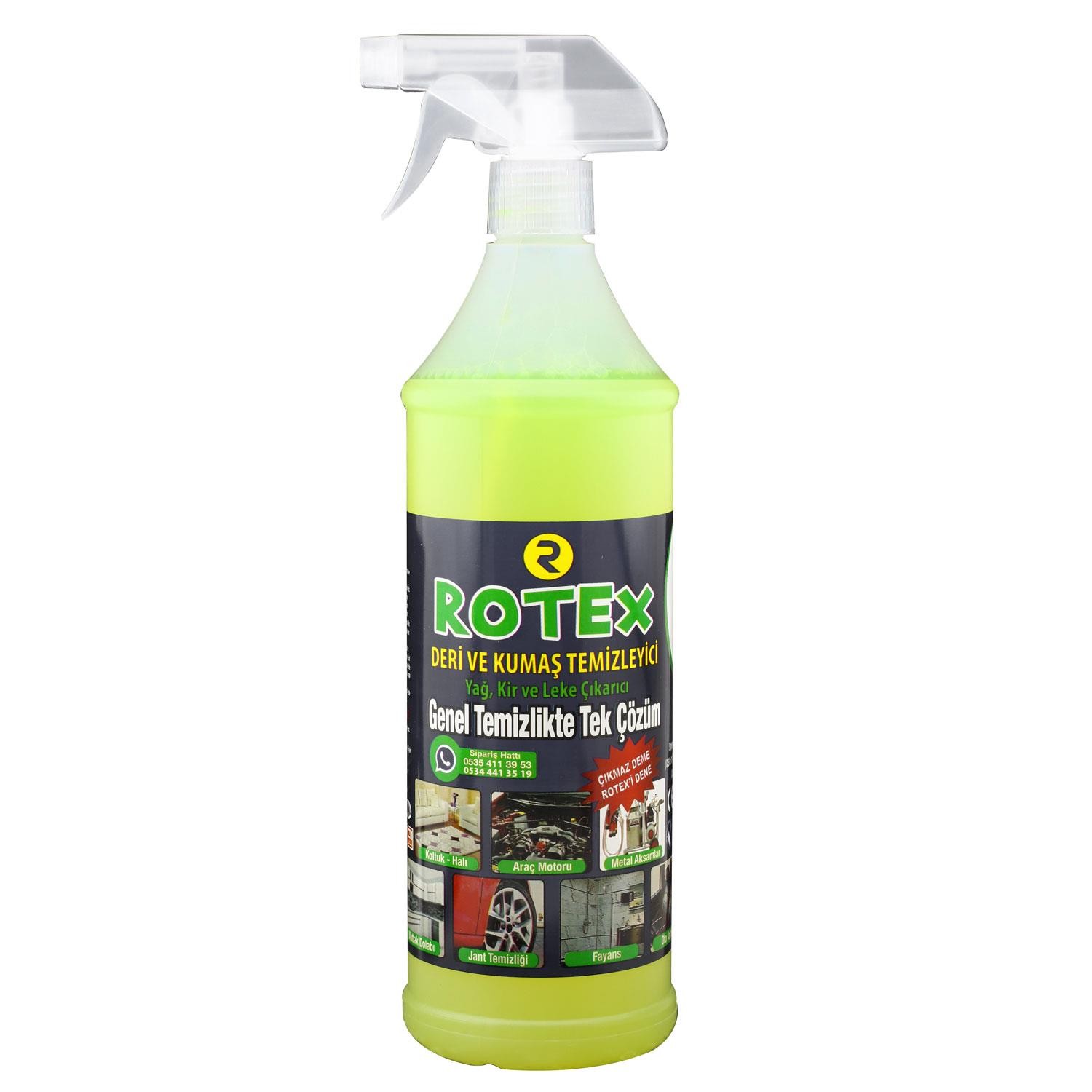 Rotex Deri Ve Kumaş Temizleyici Halı Ev Araba Oto 1000 ml