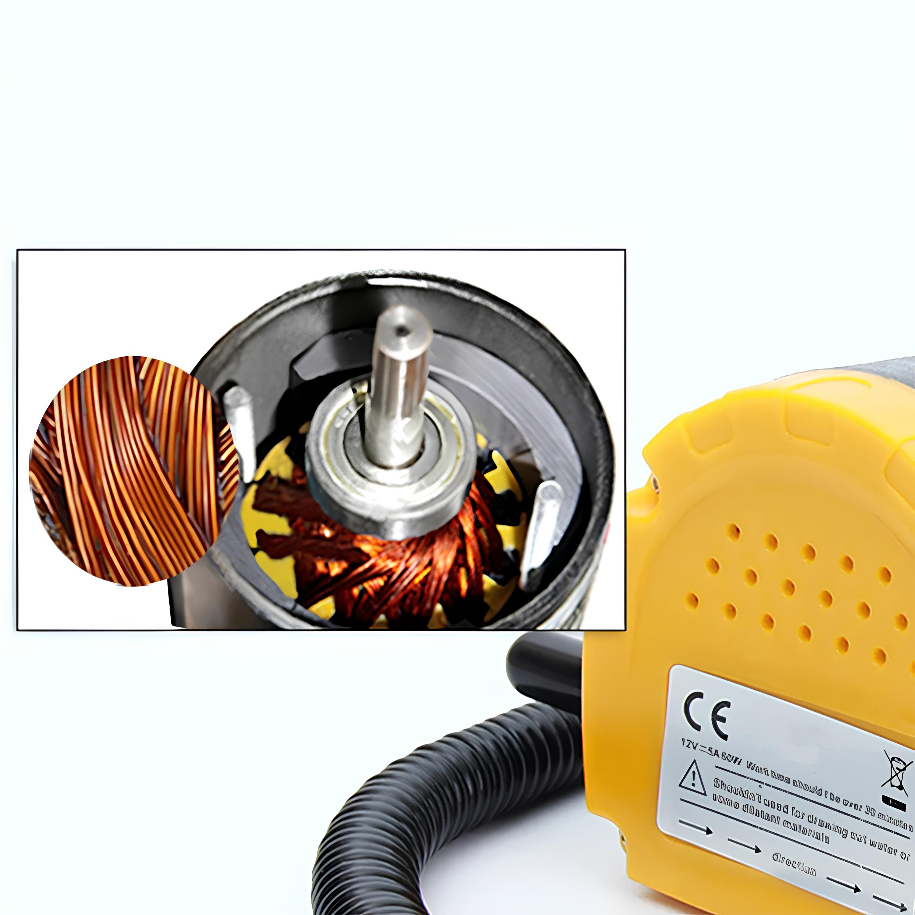 Araba Araç Otomobil Benzin Mazot Su Pompası 12V 60W Motor Yağı Yakıt Transfer İkmal Aktarma Pompası