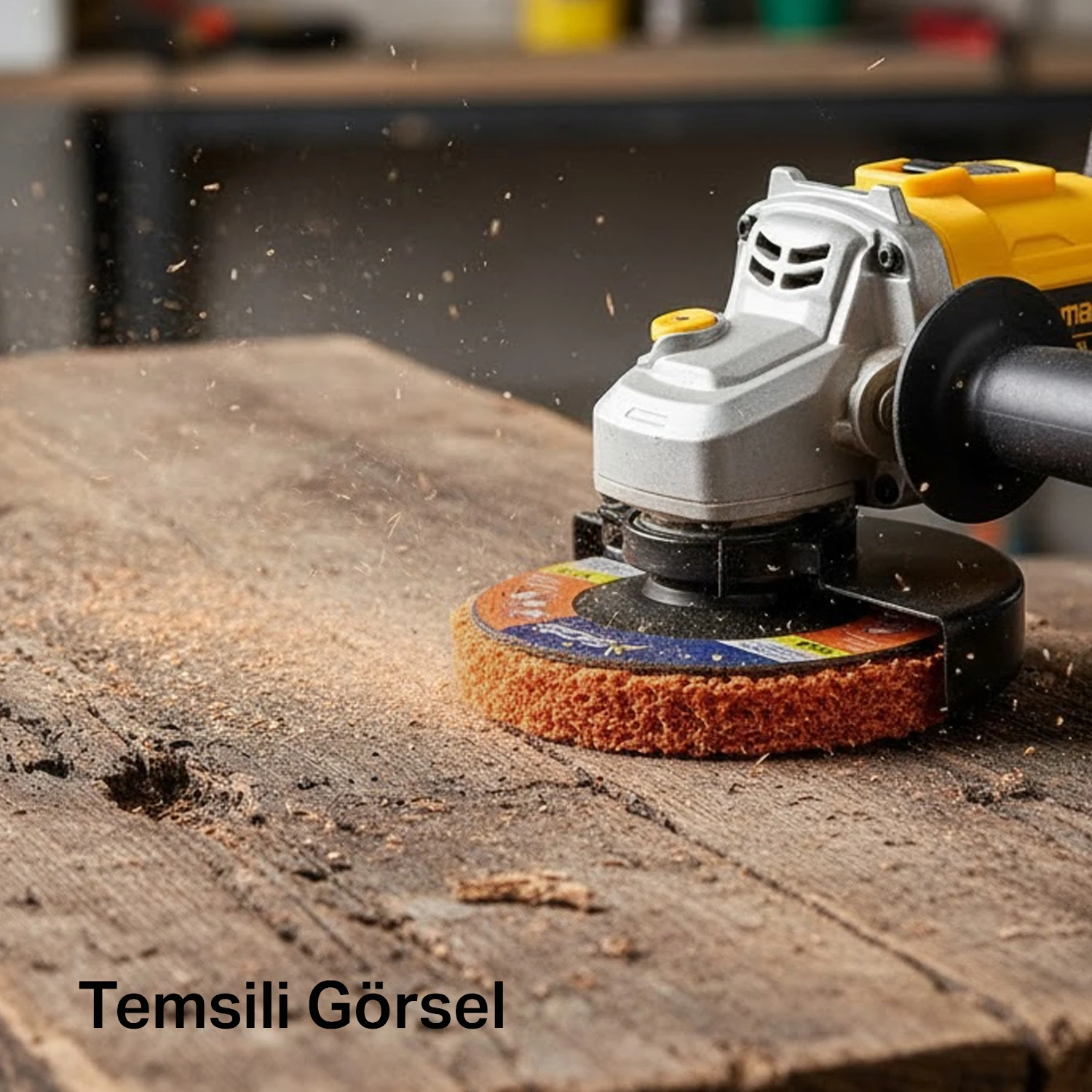 Siyah 115 mm Parlatma Diski Döküm Metal Ahşap Yüzeyler İçin Pas Boya Sökücü Flap Disk