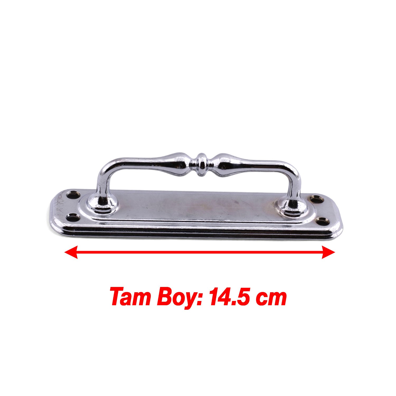 Gümüş Krom Büyük 14.5 cm Metal Kapı Çekme Kolu Tutamağı Kulp Kulpları Dolap Mobilya Dolap Çekmece