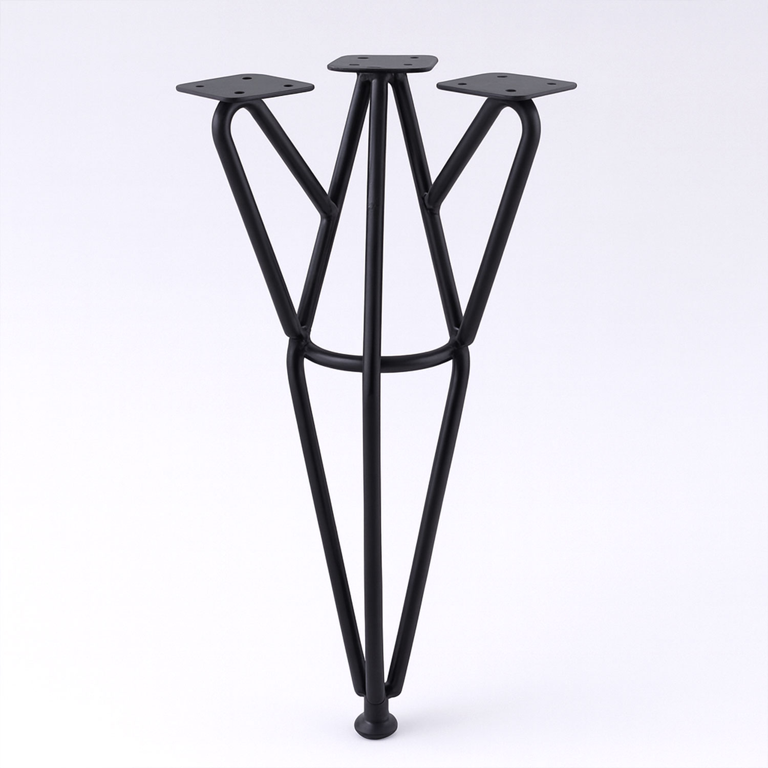 Rüzgar Siyah Metal Sehpa Masa Ayağı 41 cm Dayanıklı Mobilya Orta Zigon Destek Yükseltici Ayak Modeli