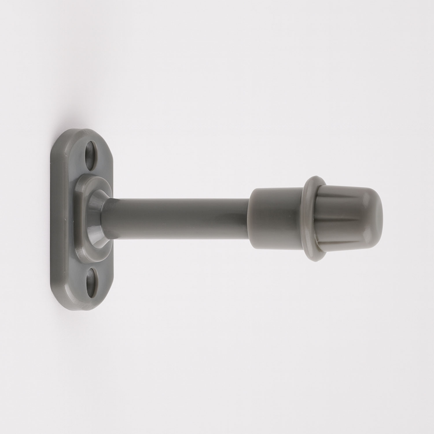 10 Adet Gri Mobilya Kapı Arkası Kolu Stoperi Tamponu 8 cm Plastik Stopu Durdurucusu Tutucu Tutacağı