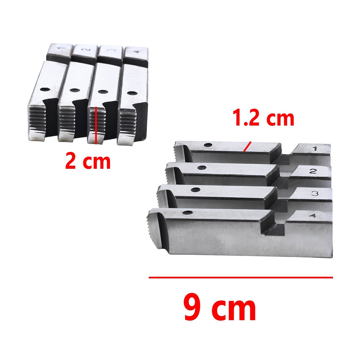 Metal Diş Açıcı Euromax EX75011 EX75013 EX75015 Pafta Tarak Yedek Diş Açma Tarağı 1/2" - 3/4"