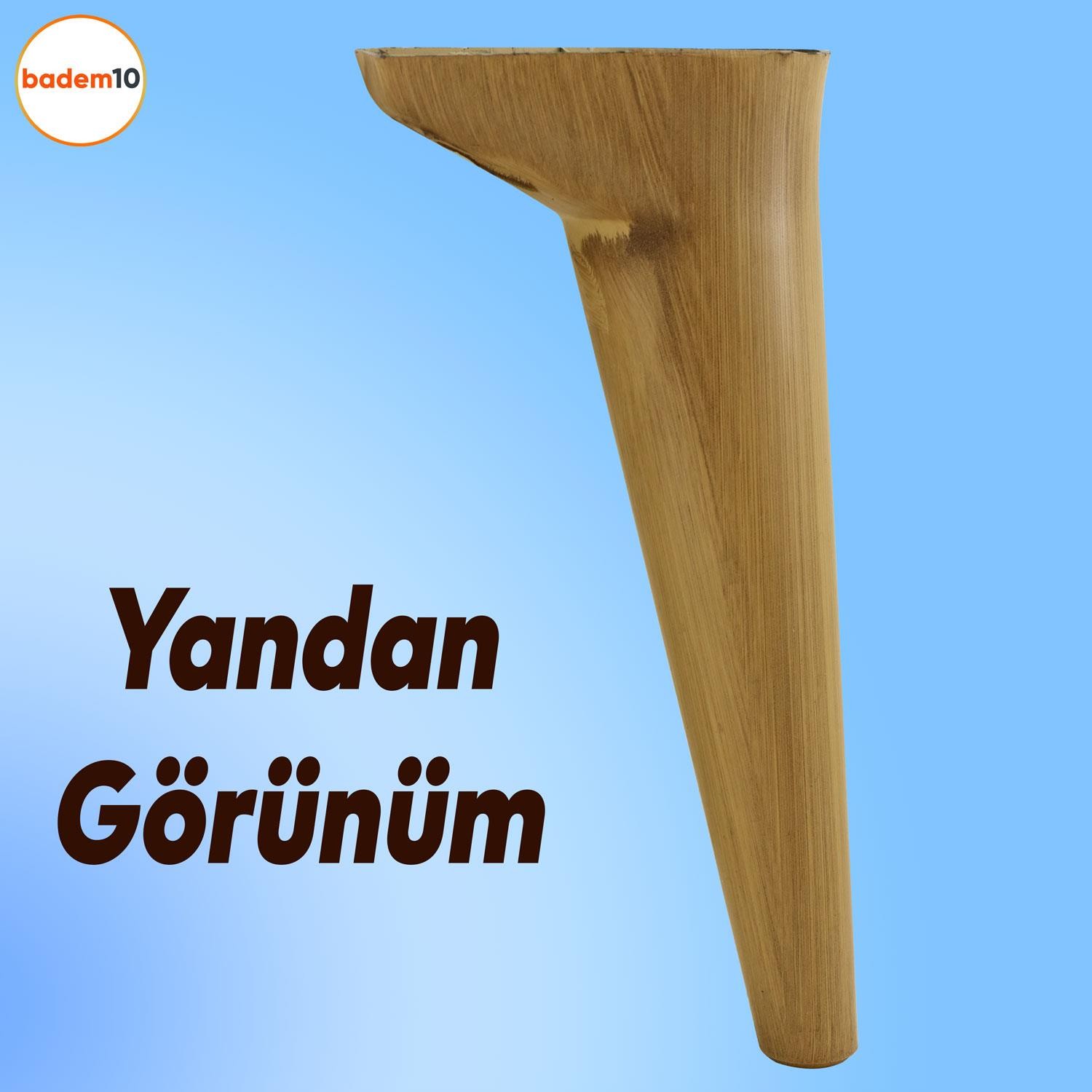 Aspen Lüks Mobilya Kanepe Koltuk Tv Ünitesi Konsol Yükseltici Ayağı Ayakları 24 Cm Açık Kahverengi