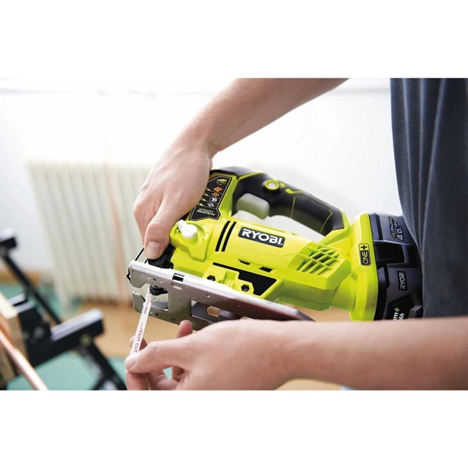 Ryobi R18JS-120S Akülü Dekupaj Testere ahşap ve metal Kesme 18V