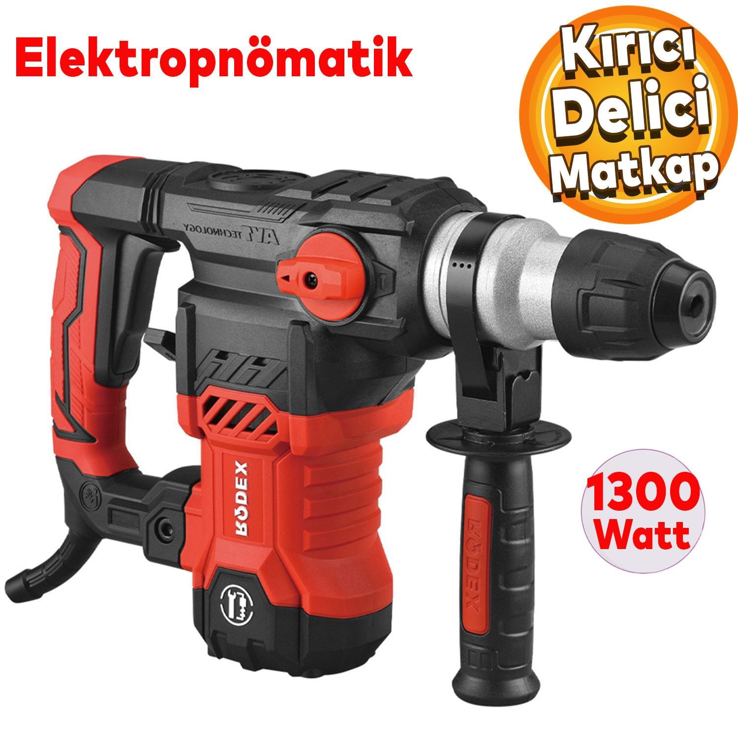 Rodex RDX231 Elektropnömatik Kırıcı Delici Matkap 30 mm 1300W