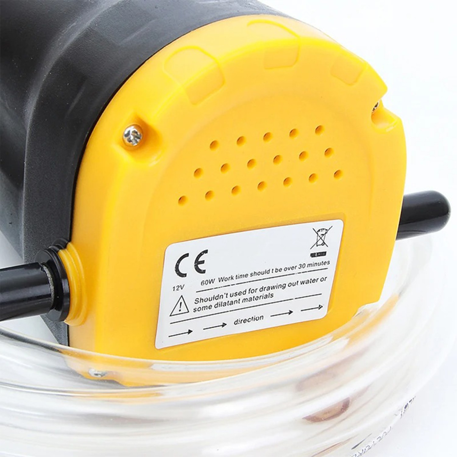 Araba Araç Otomobil Benzin Mazot Su Pompası 12V 60W Motor Yağı Yakıt Transfer İkmal Aktarma Pompası