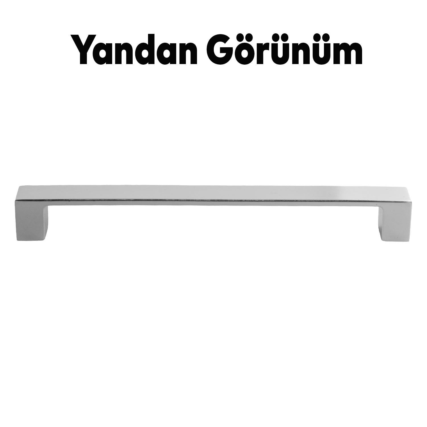 Bihter Krom (160 mm - 16.0 cm) Metal Mobilya Mutfak Dolabı Çekmece Dolap Kulpu Kulbu Kulpları 10 Adet